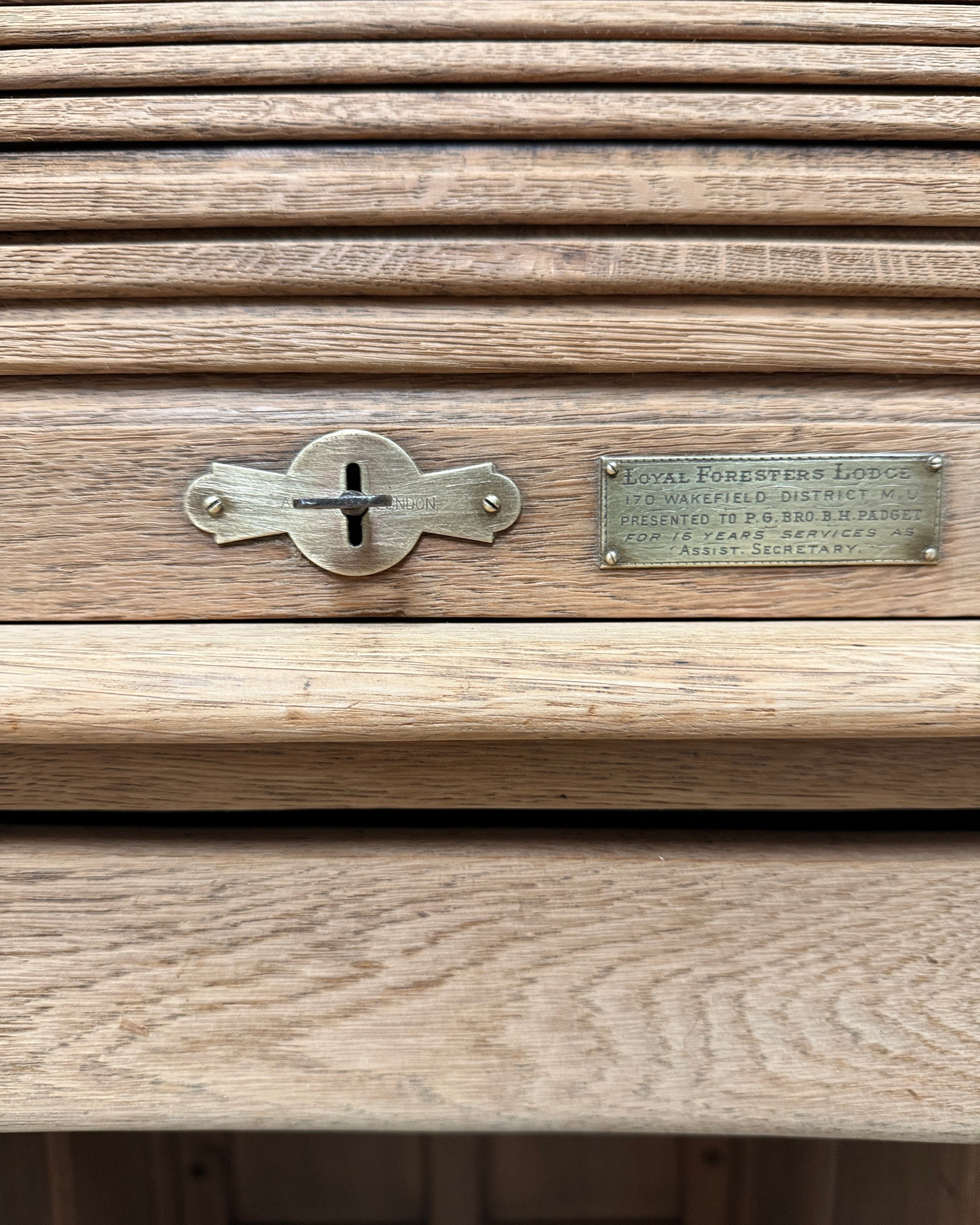 Bureau américain à cylindre