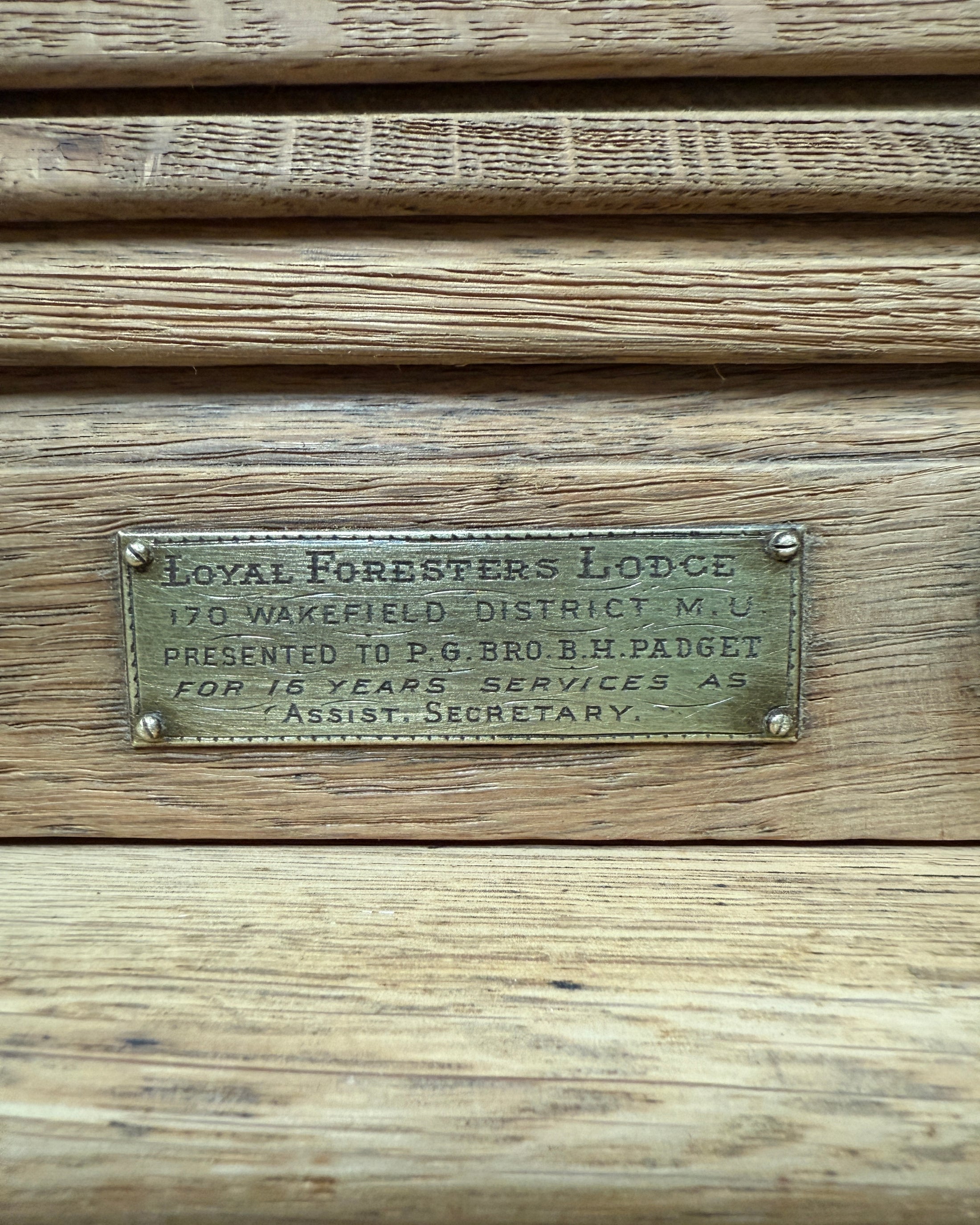 Bureau américain à cylindre