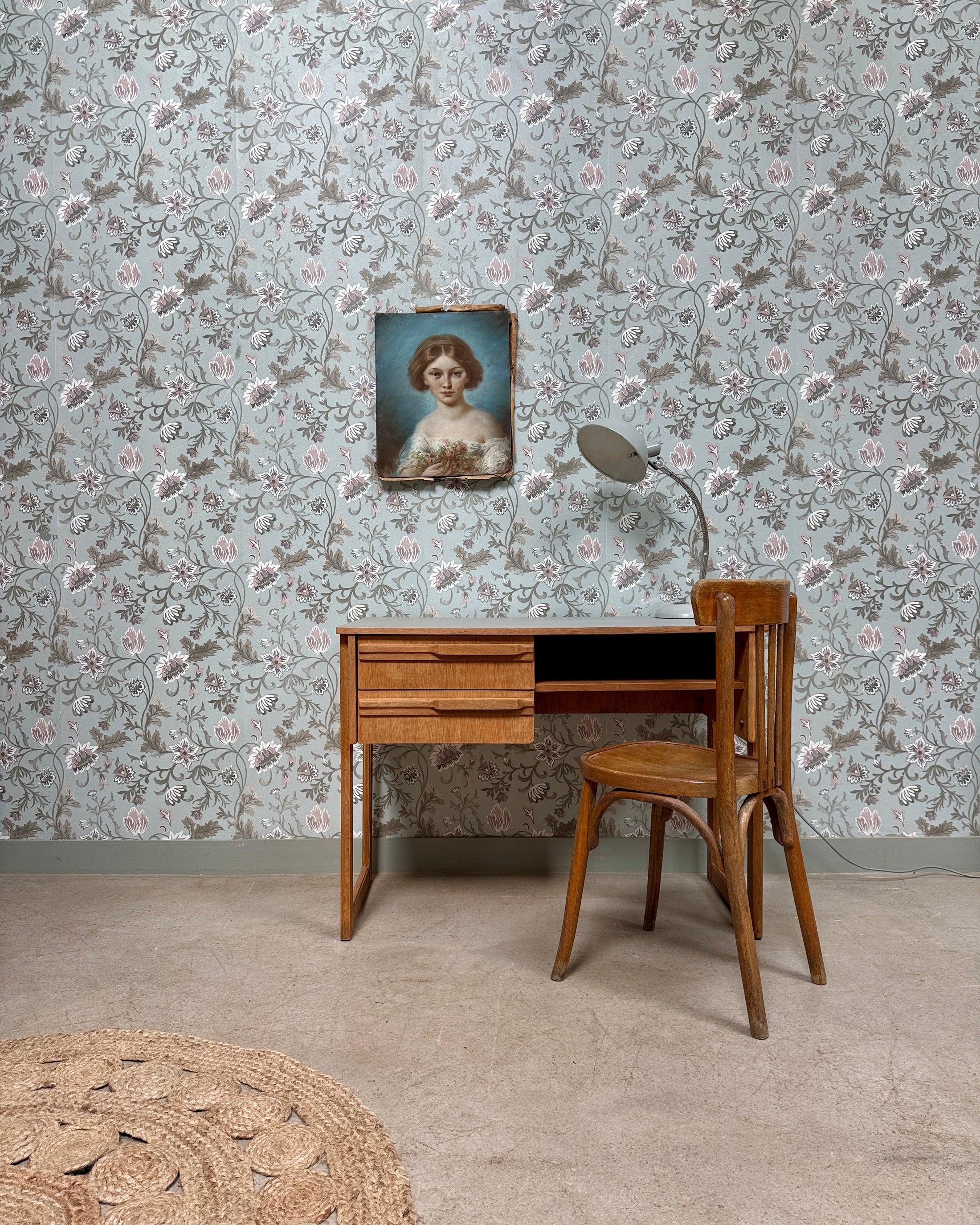Bureau en chêne 70s