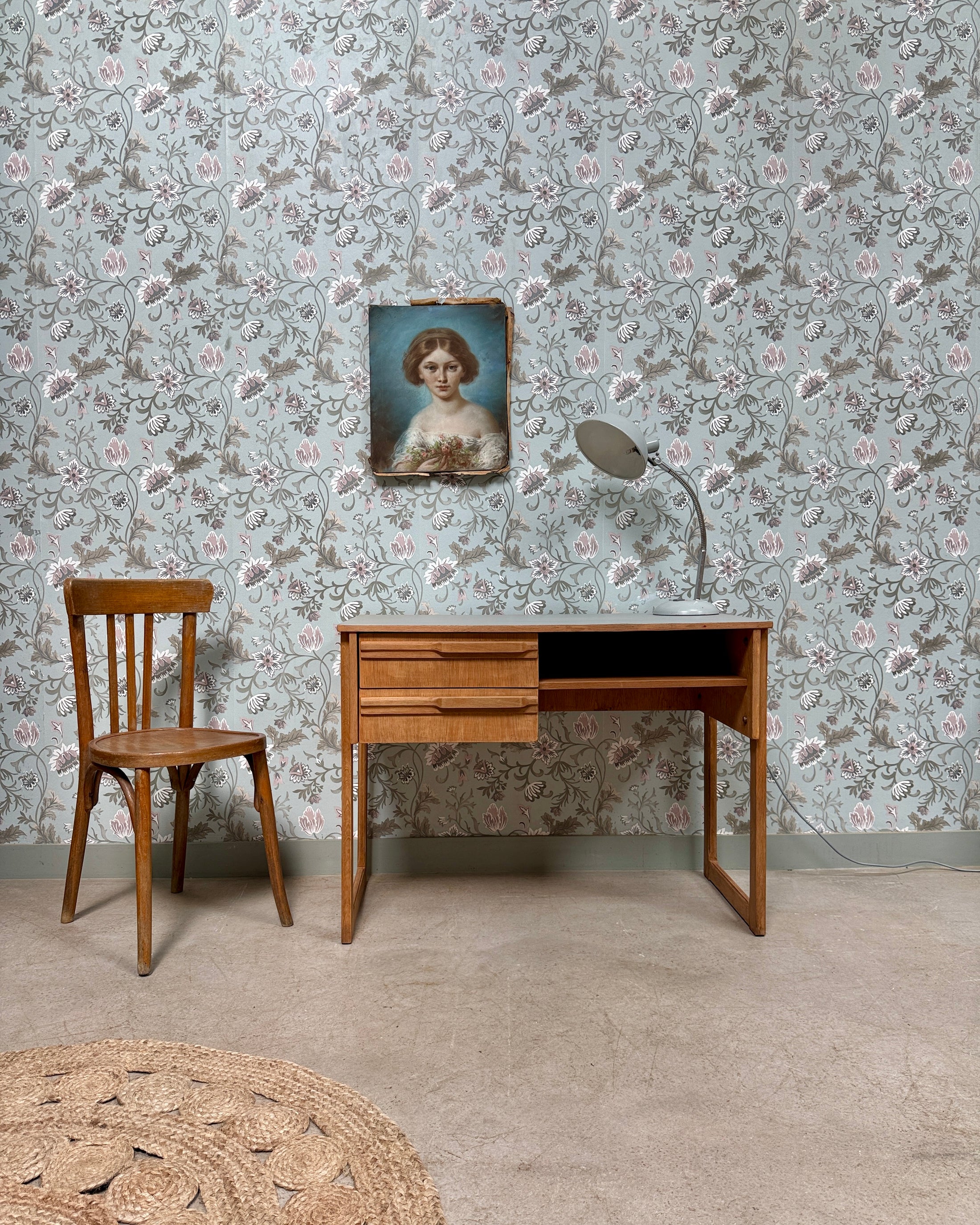 Bureau en chêne 70s