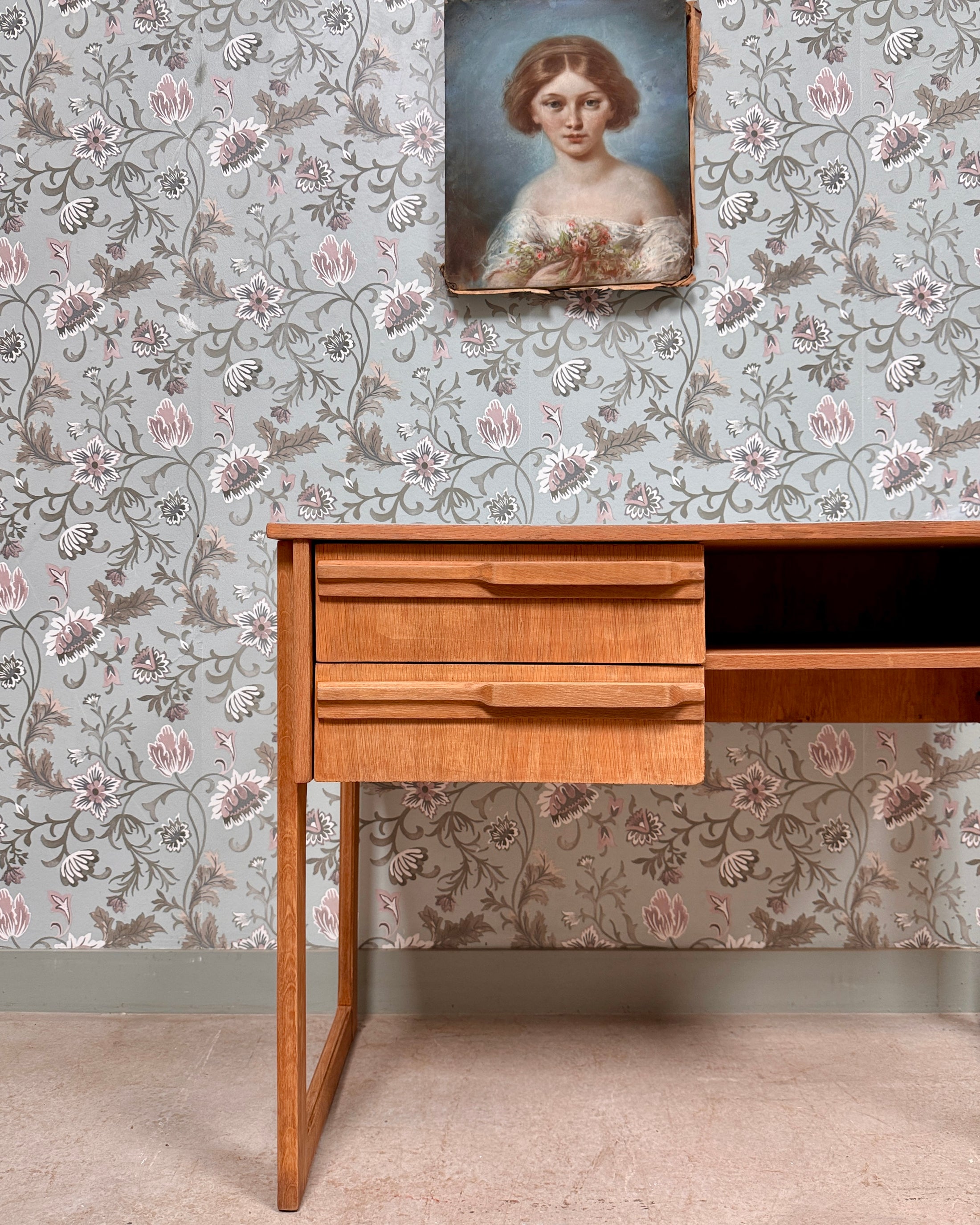 Bureau en chêne 70s