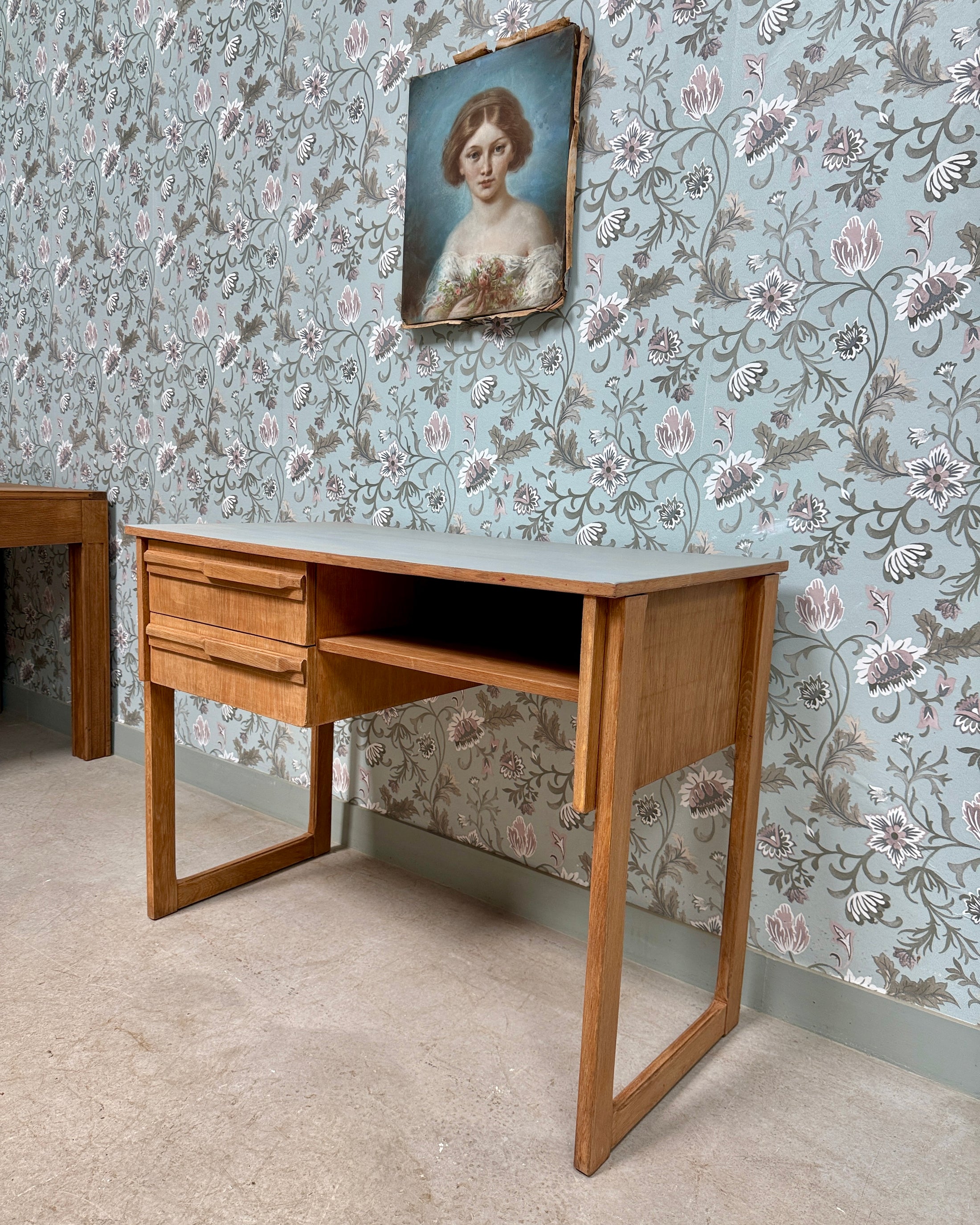 Bureau en chêne 70s