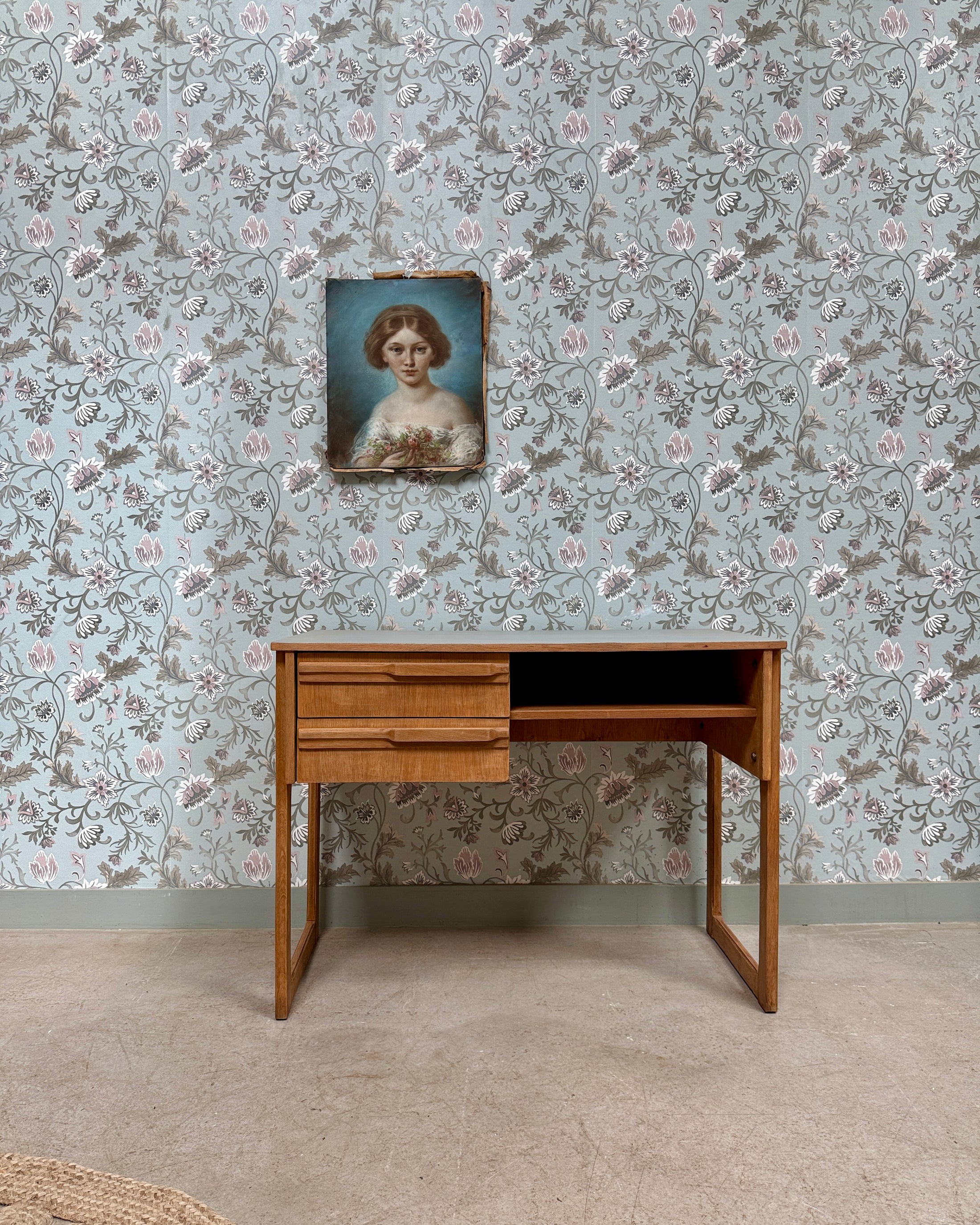 Bureau en chêne 70s