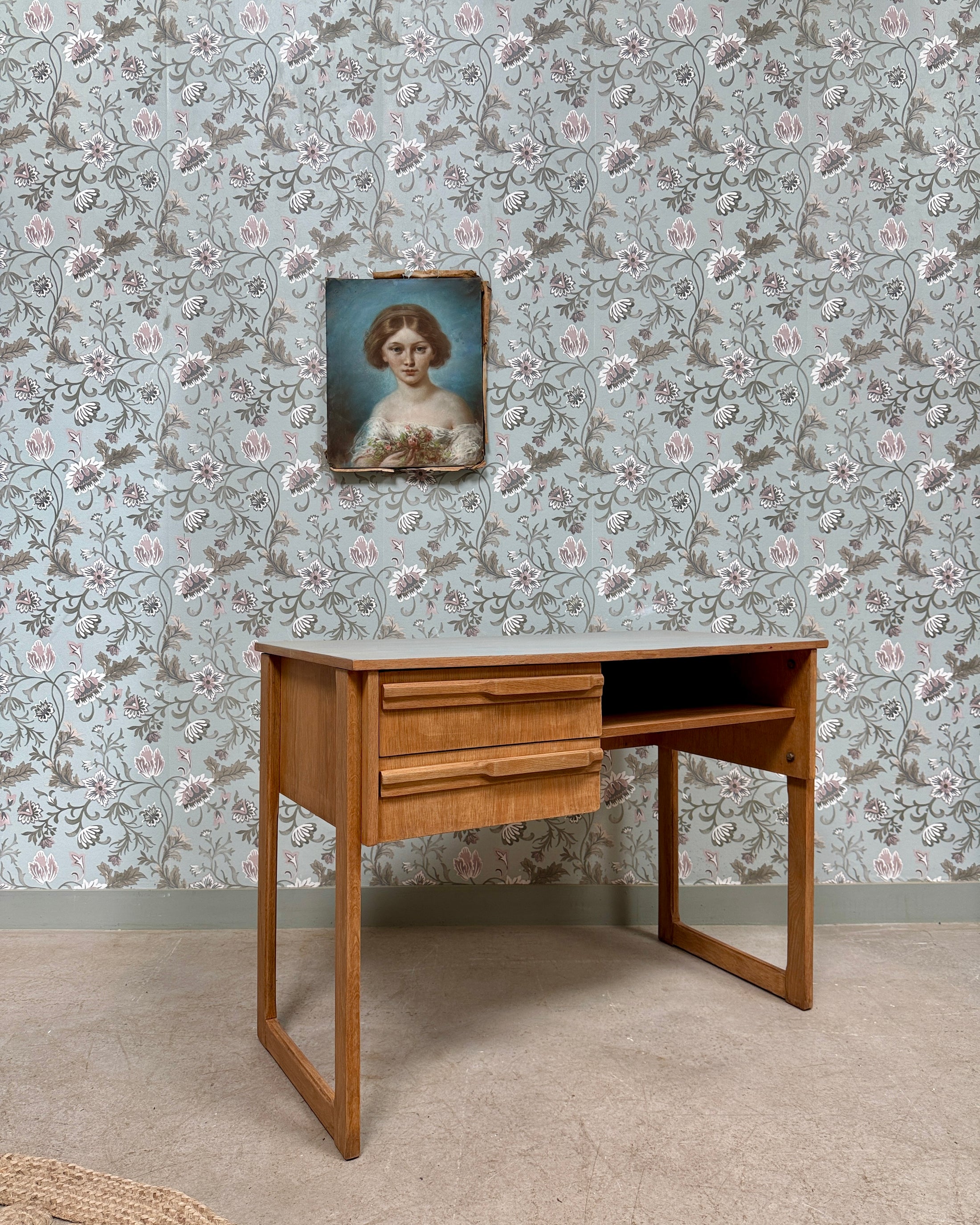 Bureau en chêne 70s