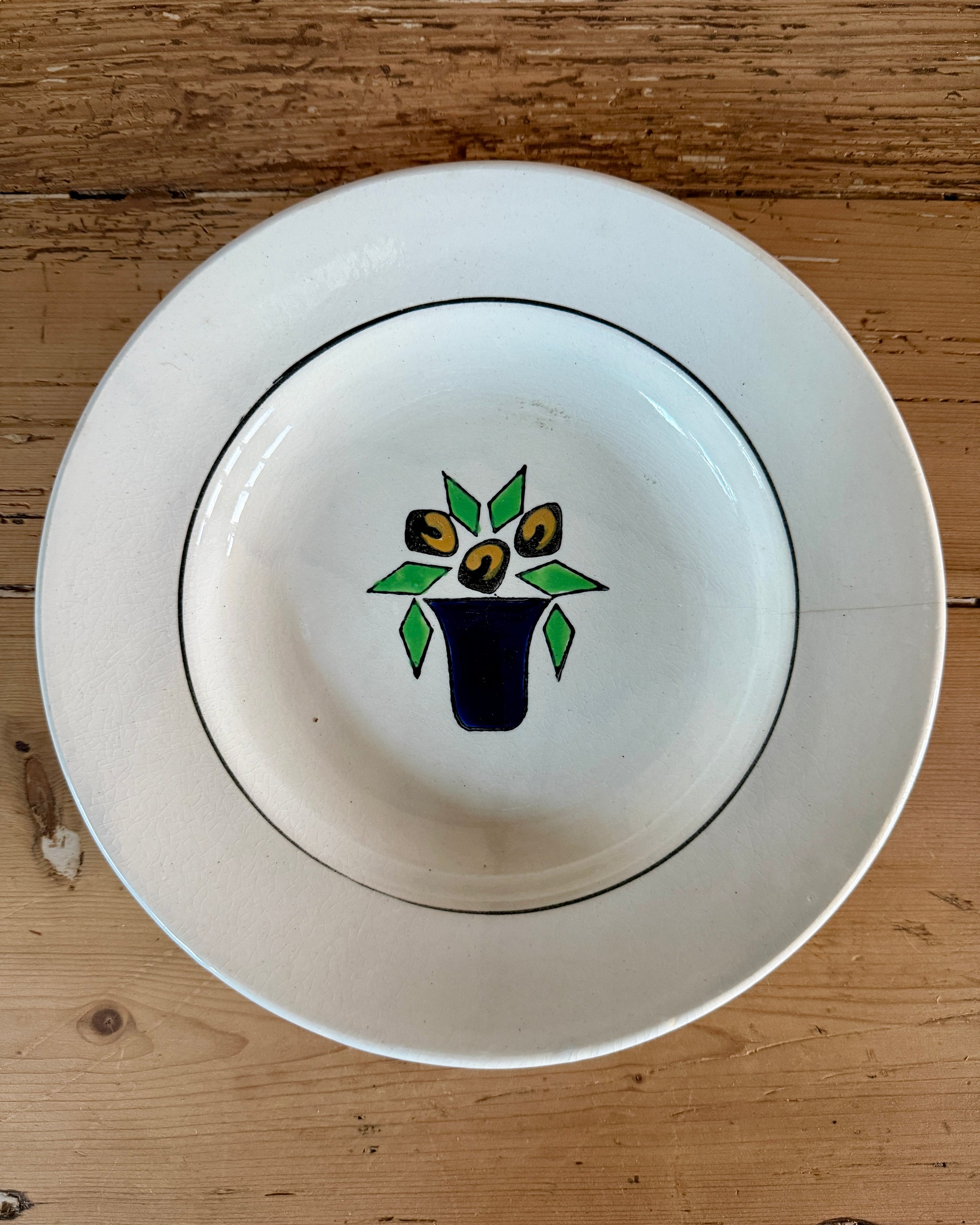 Assiettes creuses terre de fer Somain