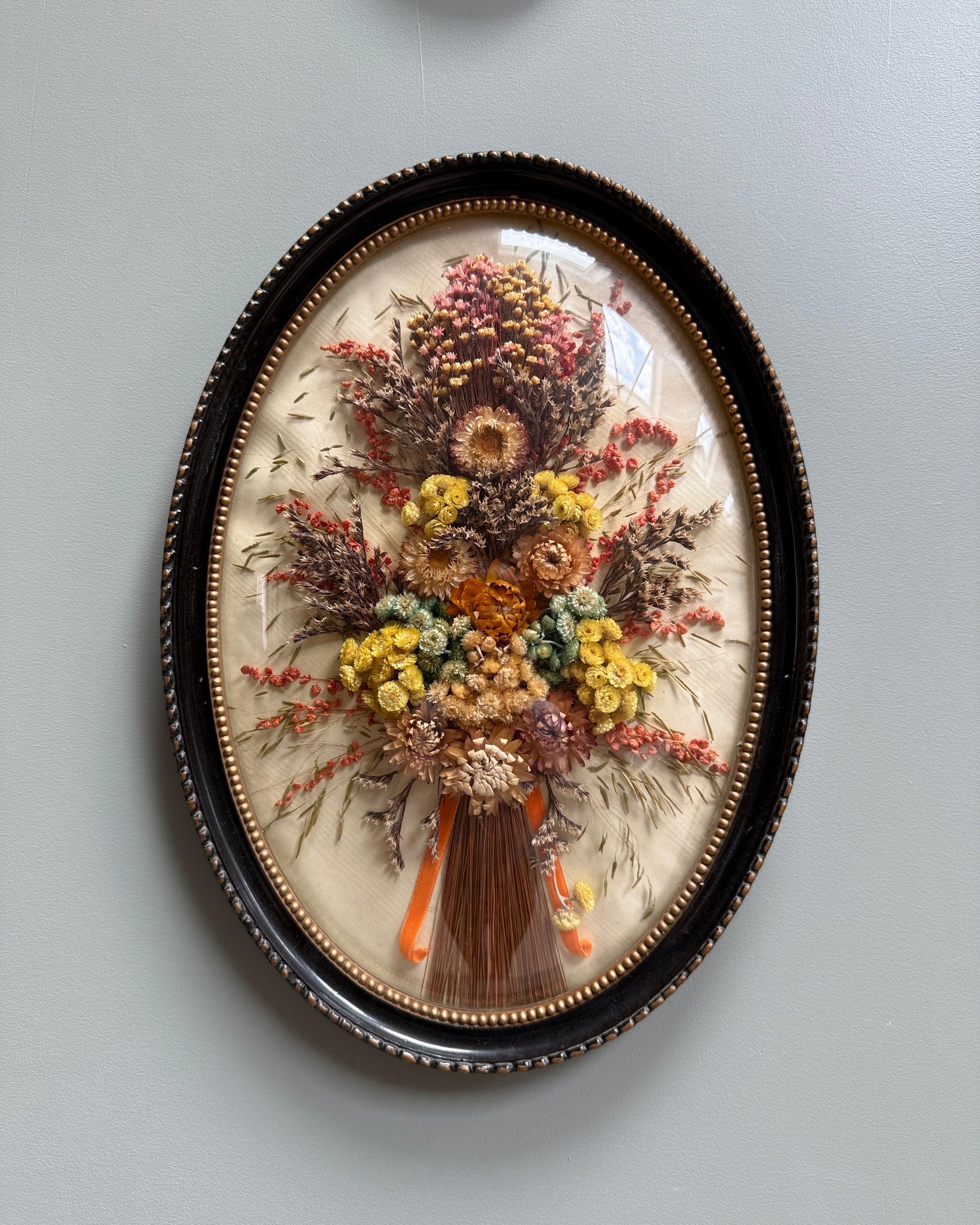 Cadre bombé fleuri