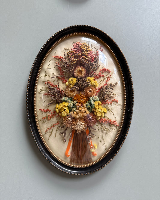 Cadre bombé fleuri
