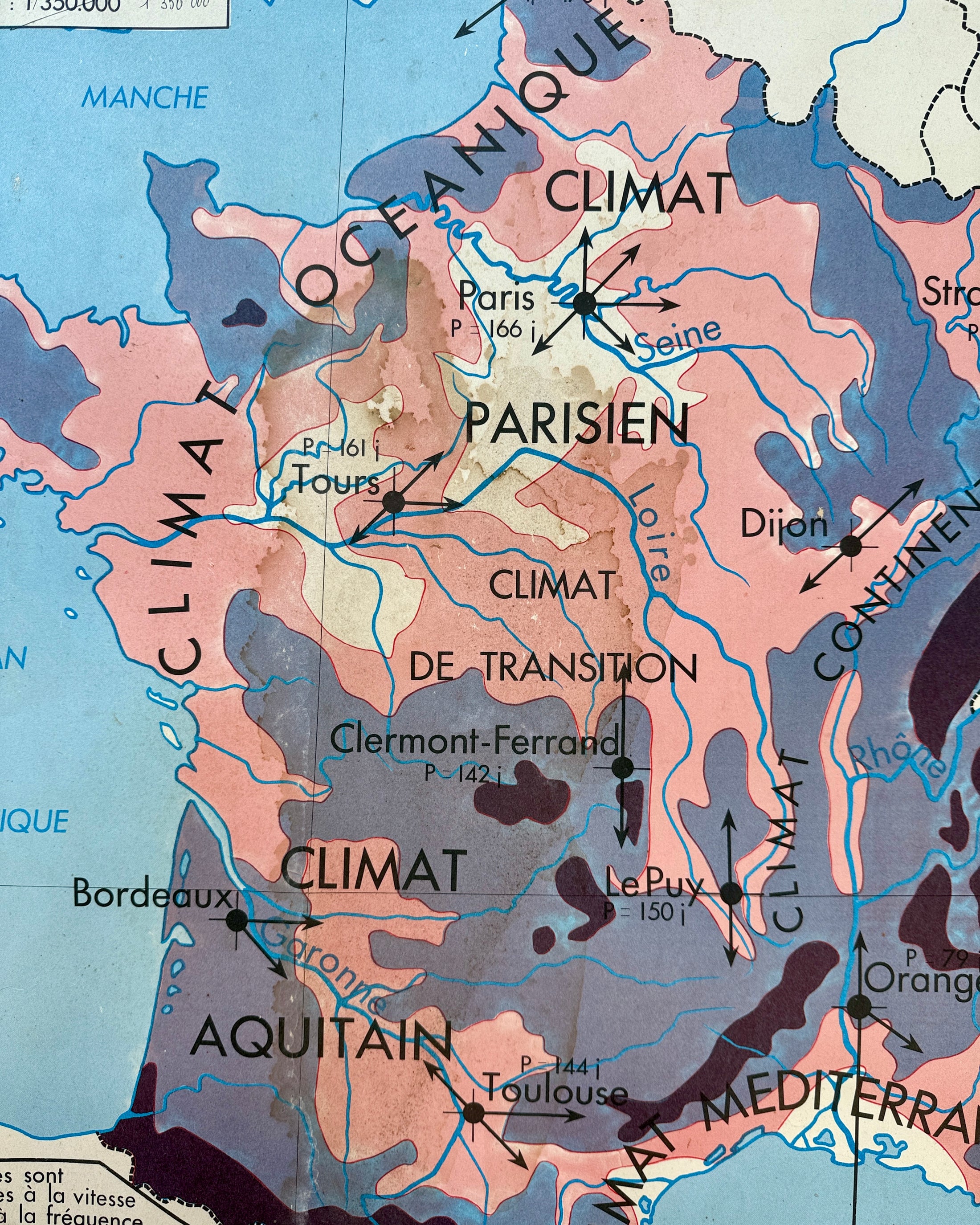 Carte de France recto-verso