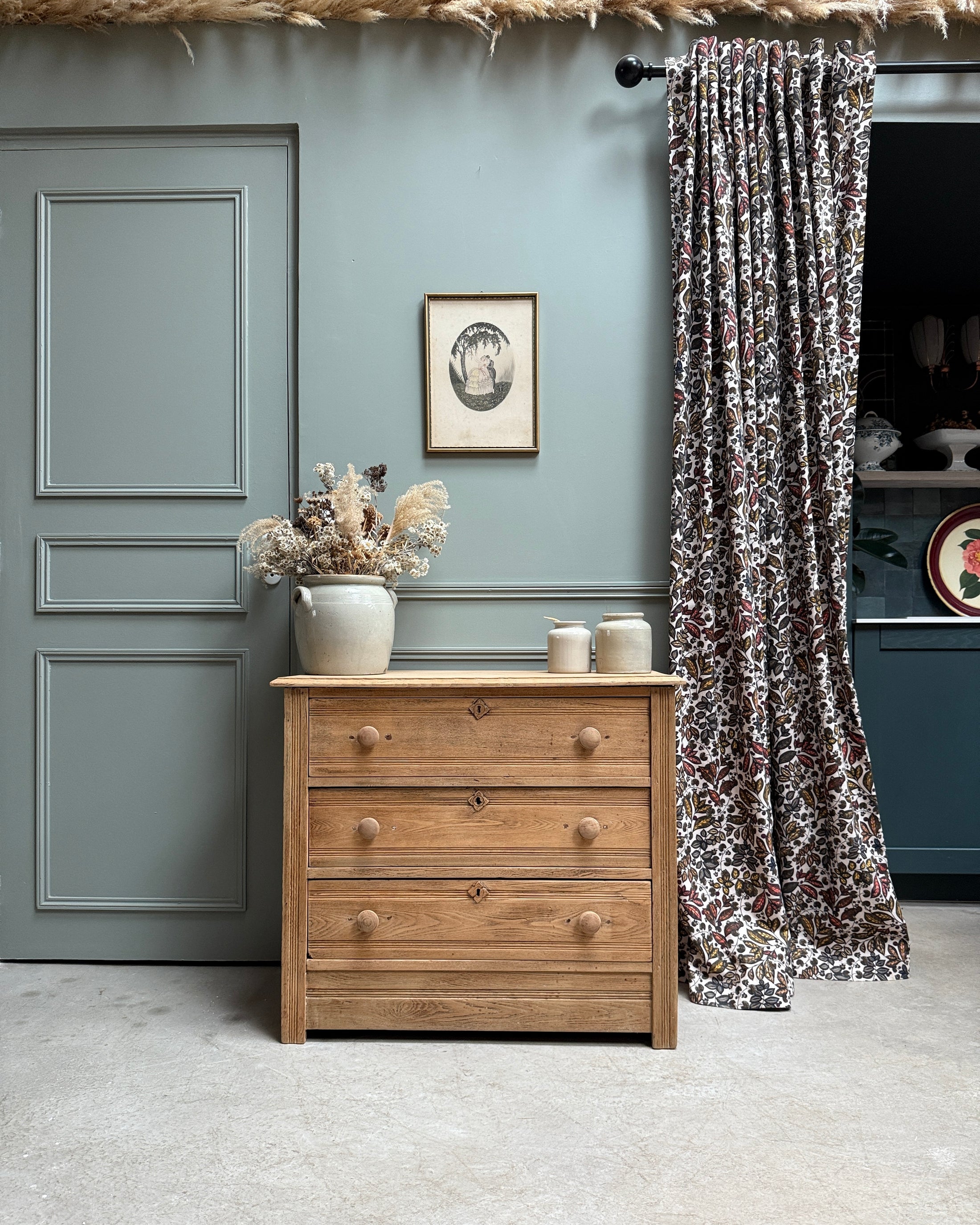 Commode Art Déco en bois massif