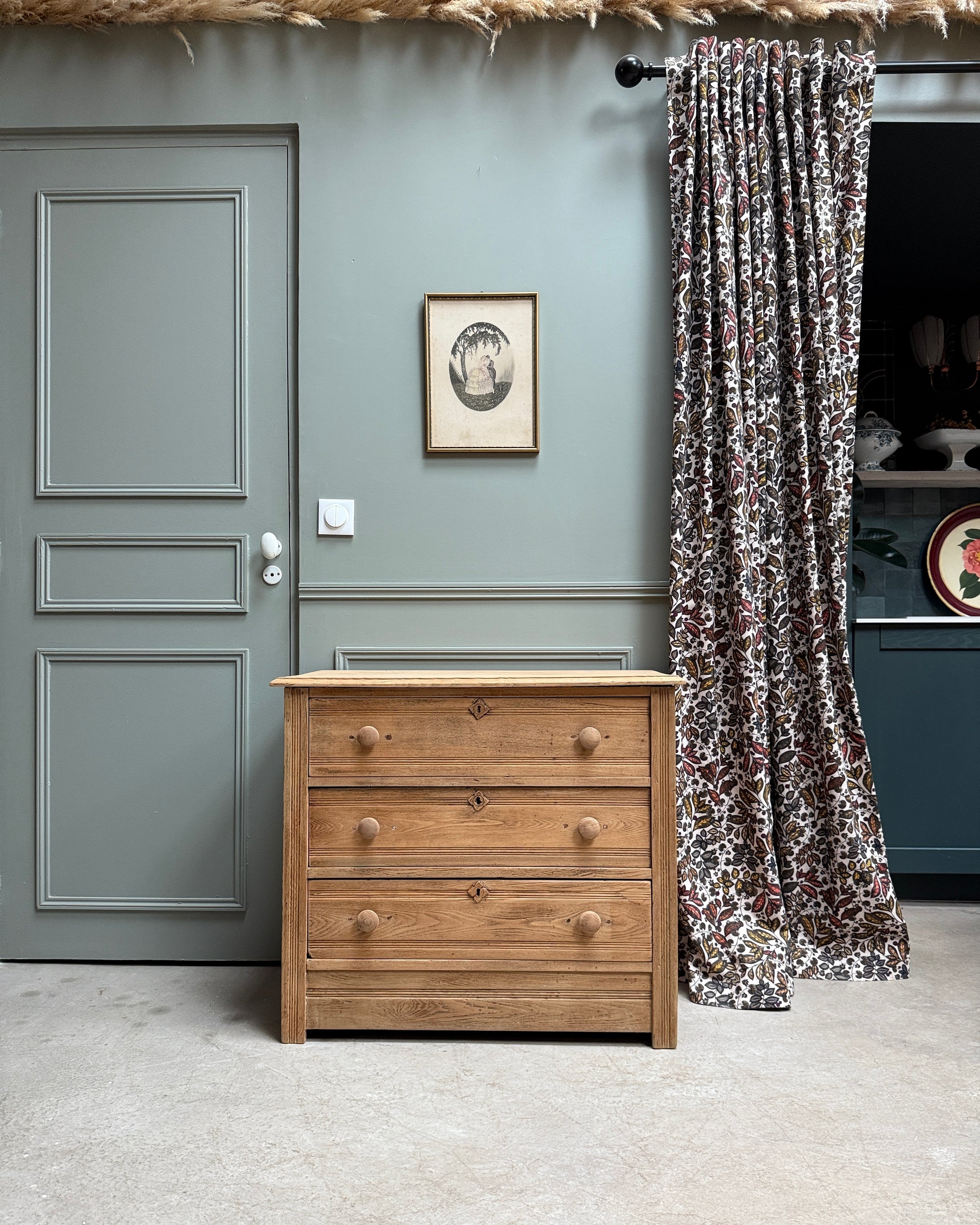 Commode Art Déco en bois massif