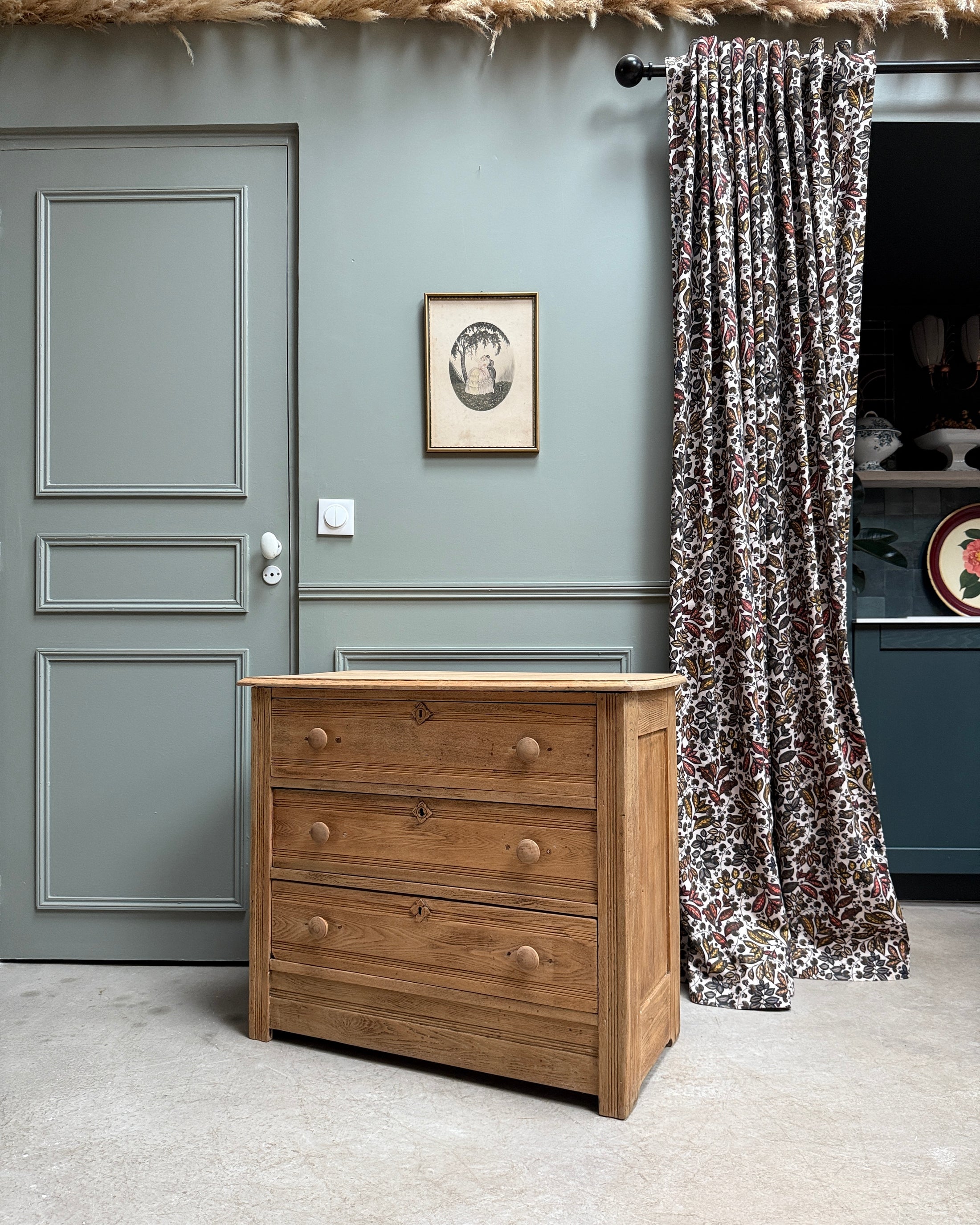 Commode Art Déco en bois massif