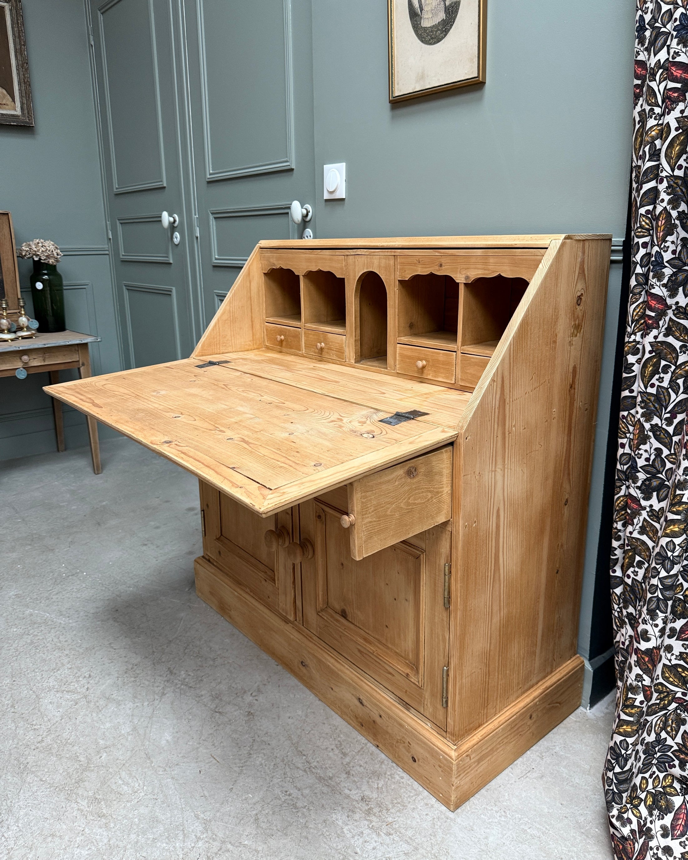 Commode anglaise scriban en pin