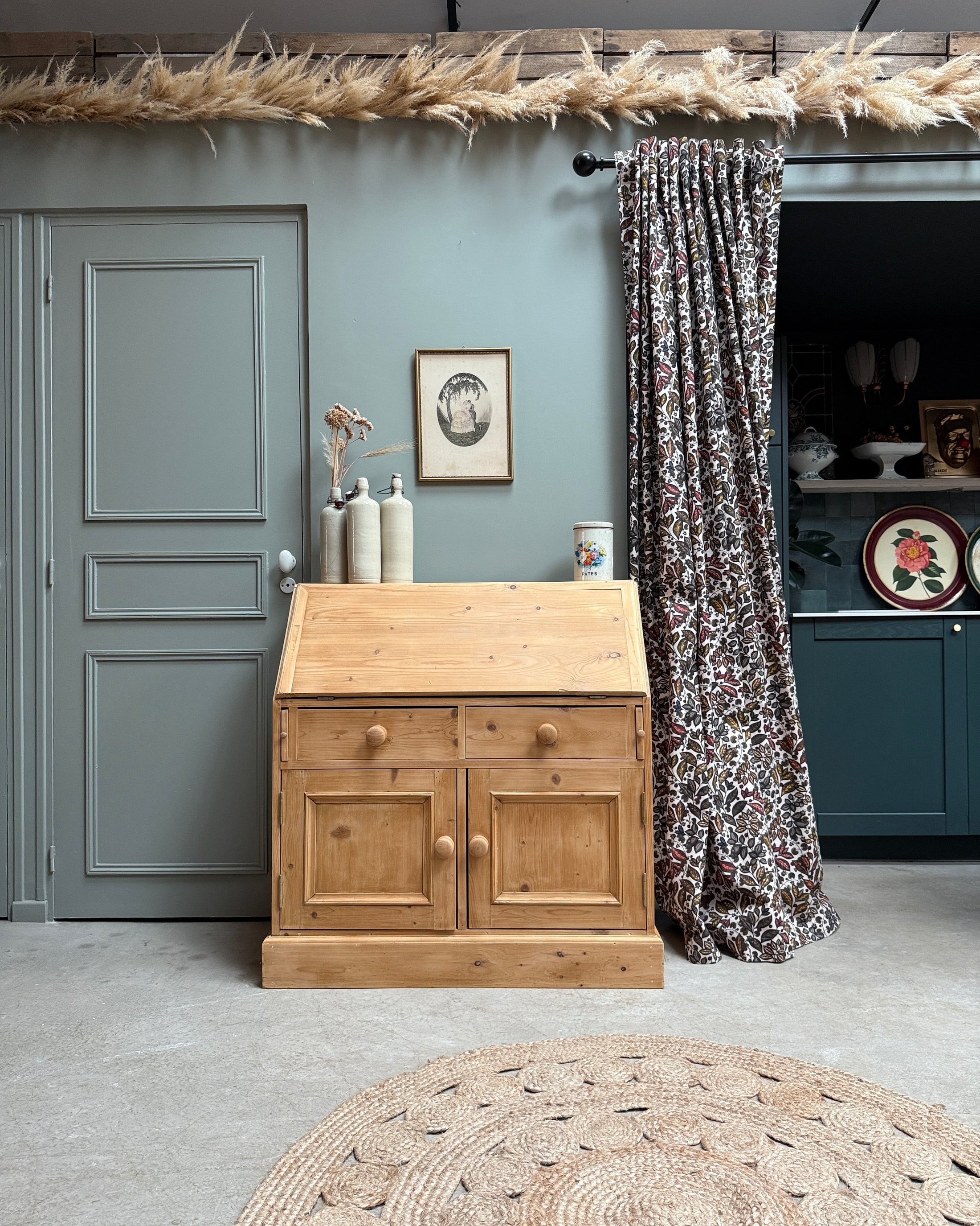 Commode anglaise scriban en pin