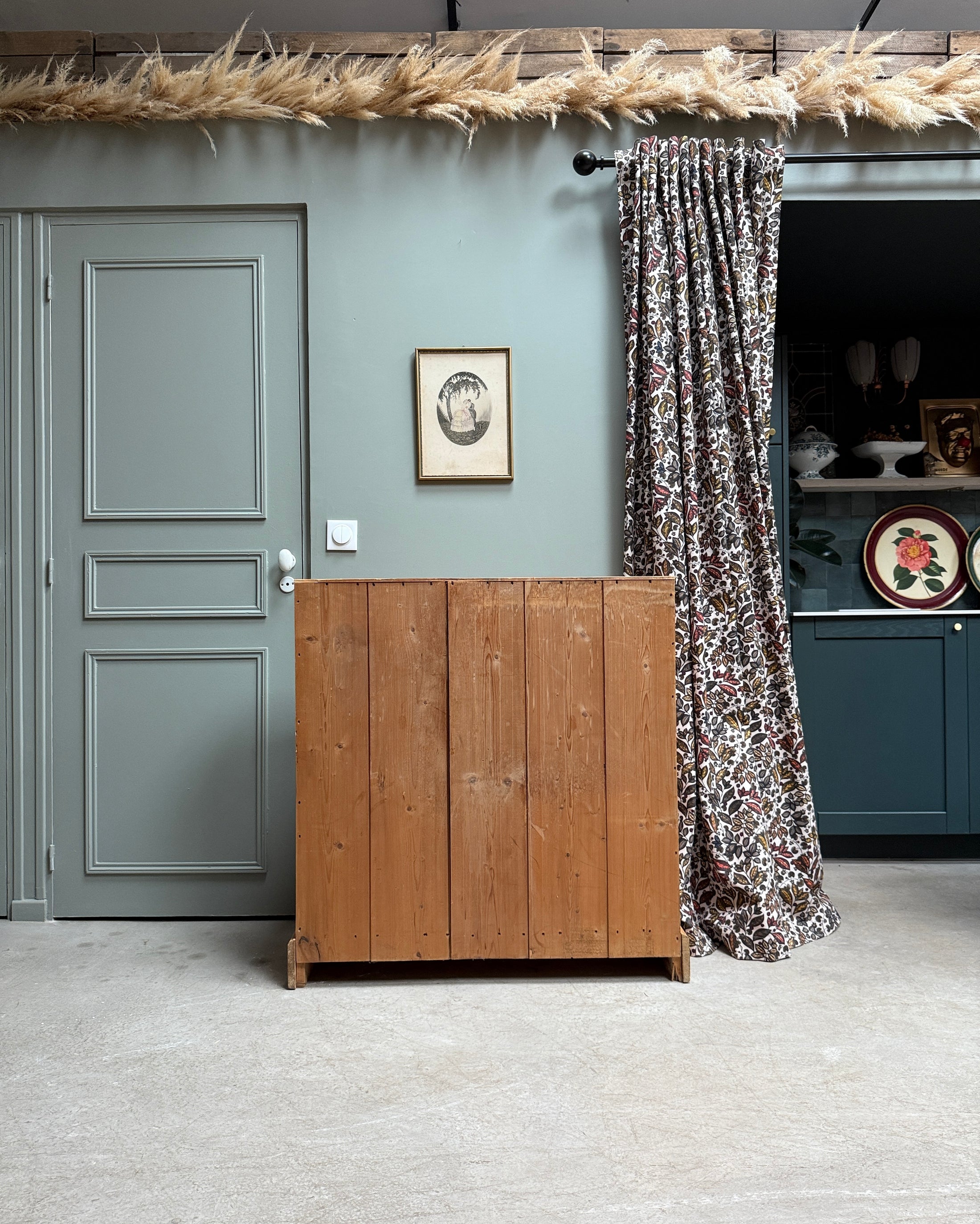 Commode anglaise scriban en pin