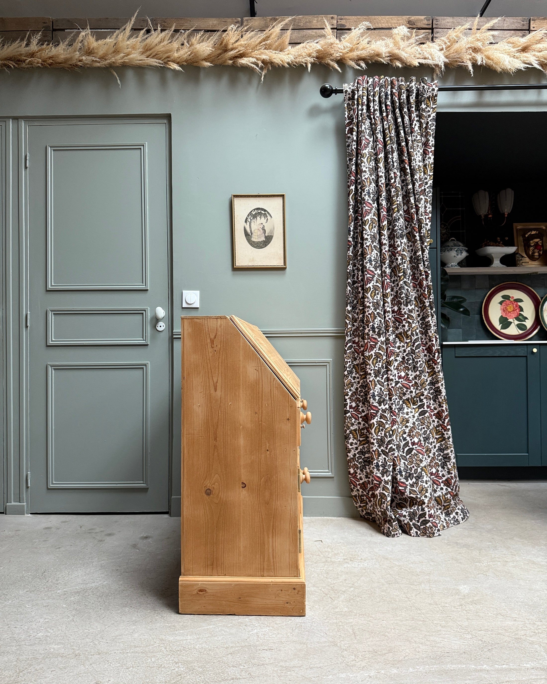 Commode anglaise scriban en pin