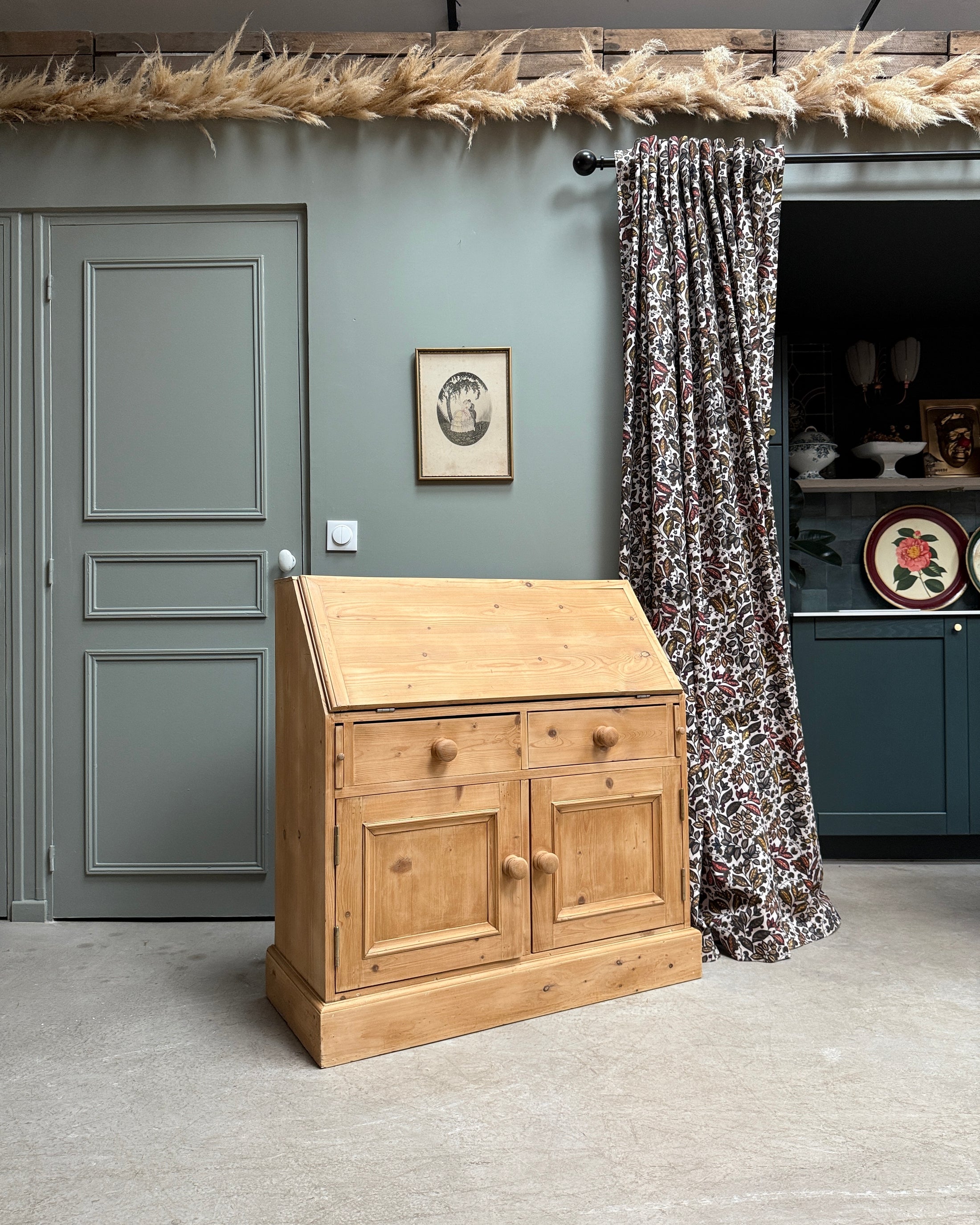 Commode anglaise scriban en pin