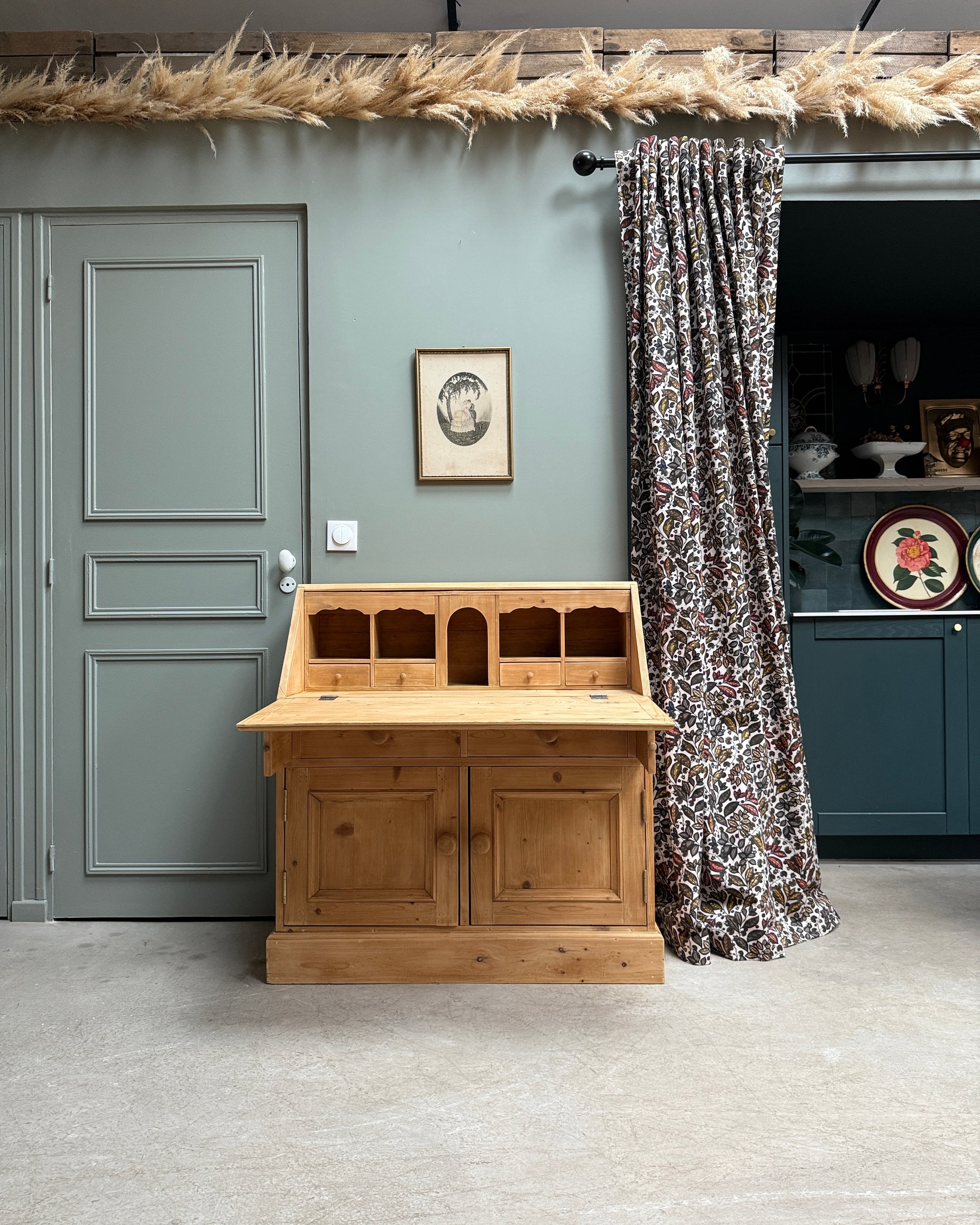 Commode anglaise scriban en pin