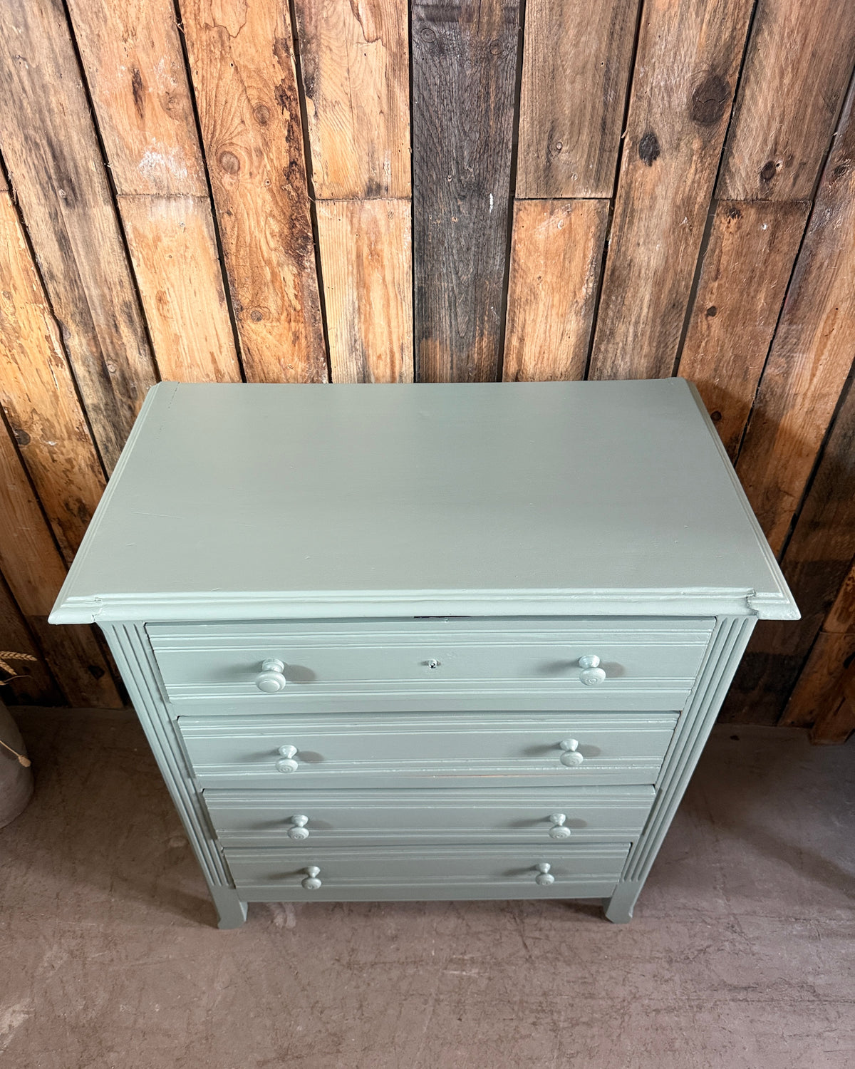 Commode Art Déco verte