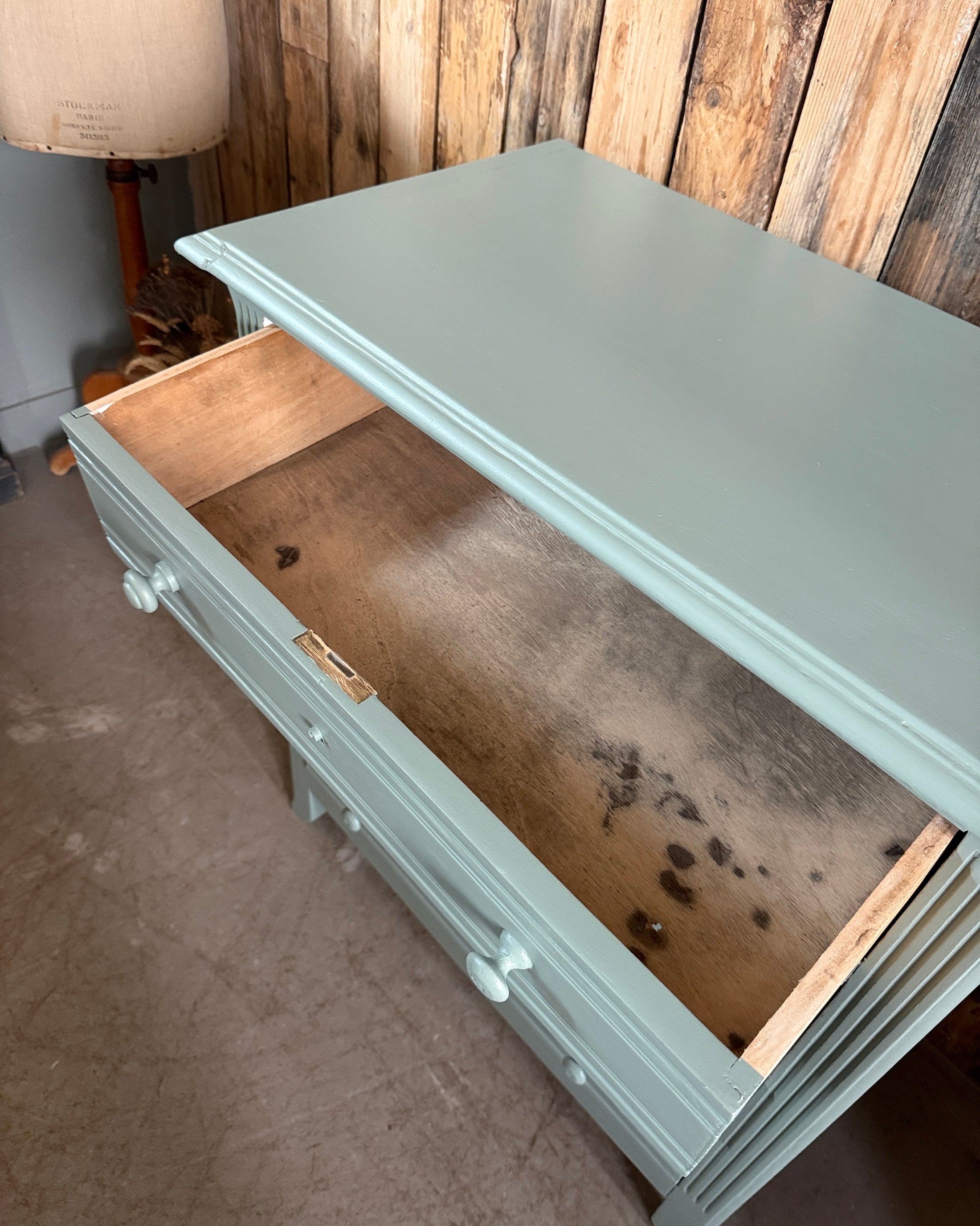 Commode Art Déco verte