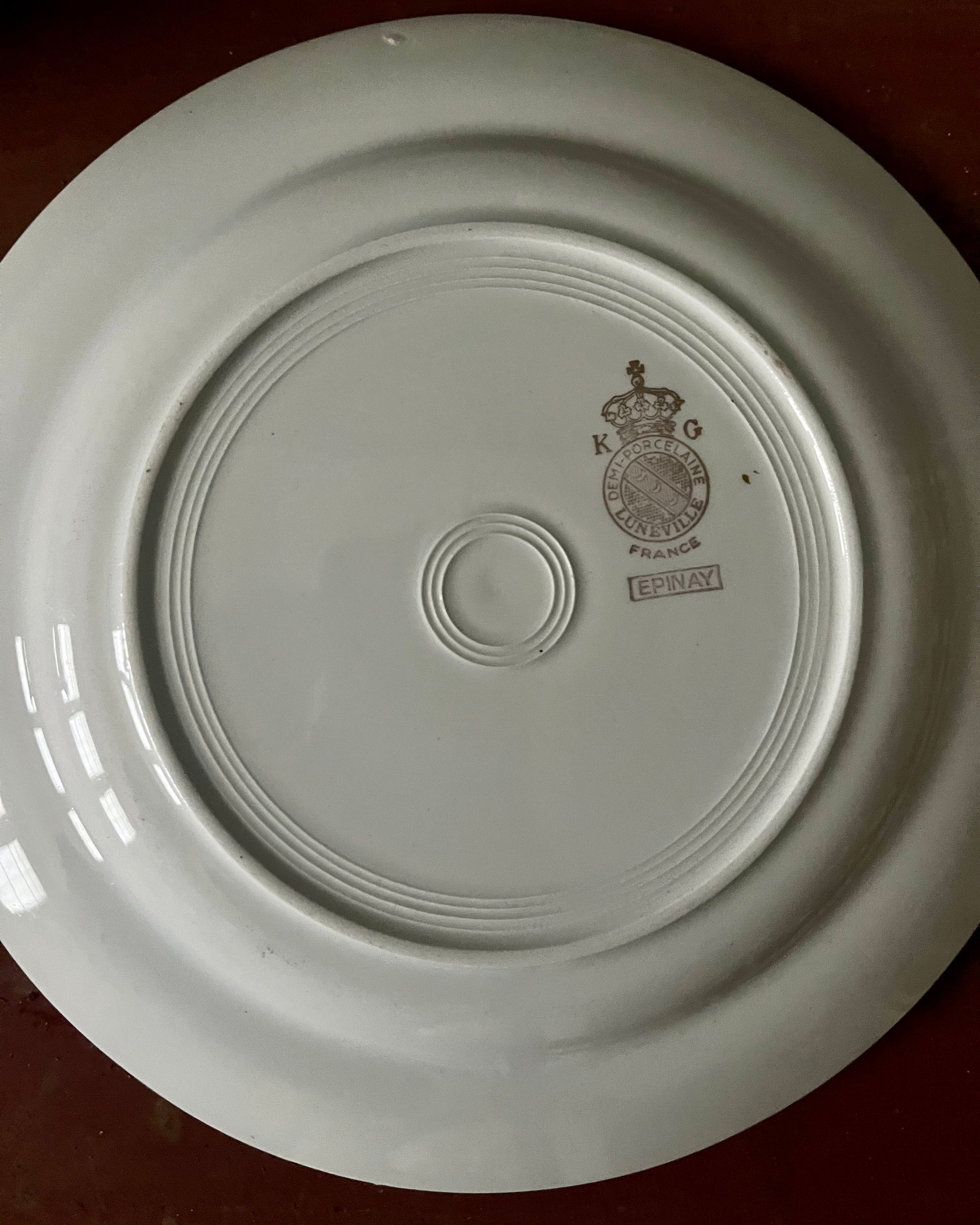 Série de 11 assiettes à dessert Luneville