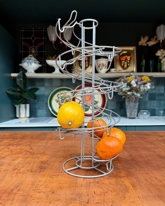 Distributeur d’oranges vintage en métal