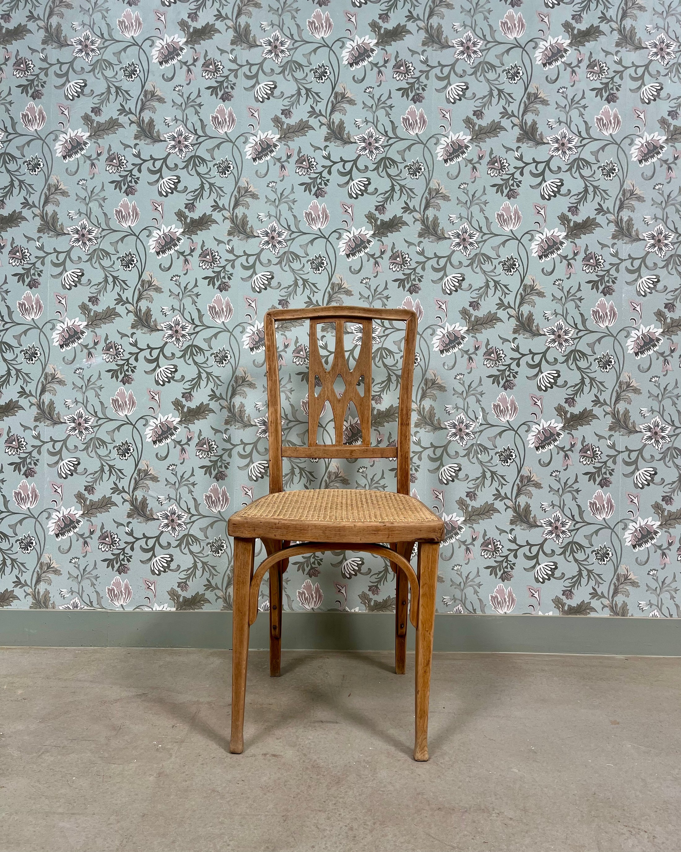 Chaise Art Déco cannée