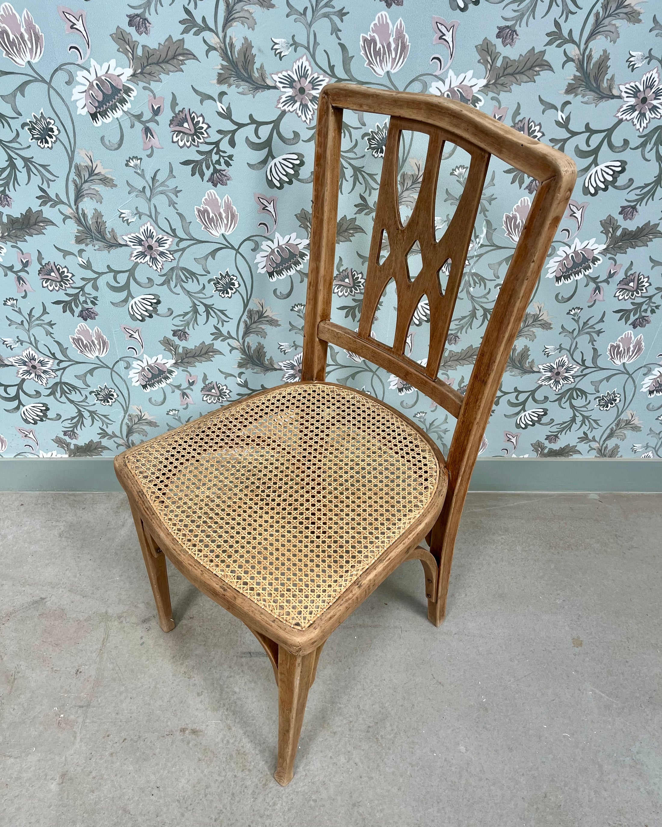 Chaise Art Déco cannée