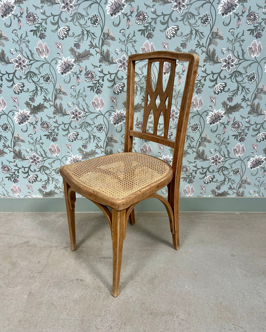 Chaise Art Déco cannée