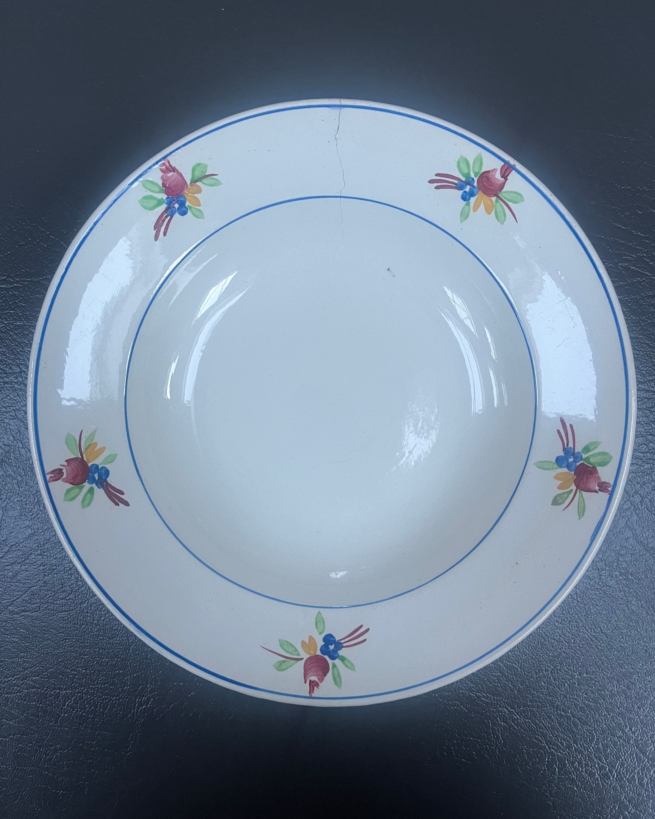 Assiettes creuses terre de fer Gien