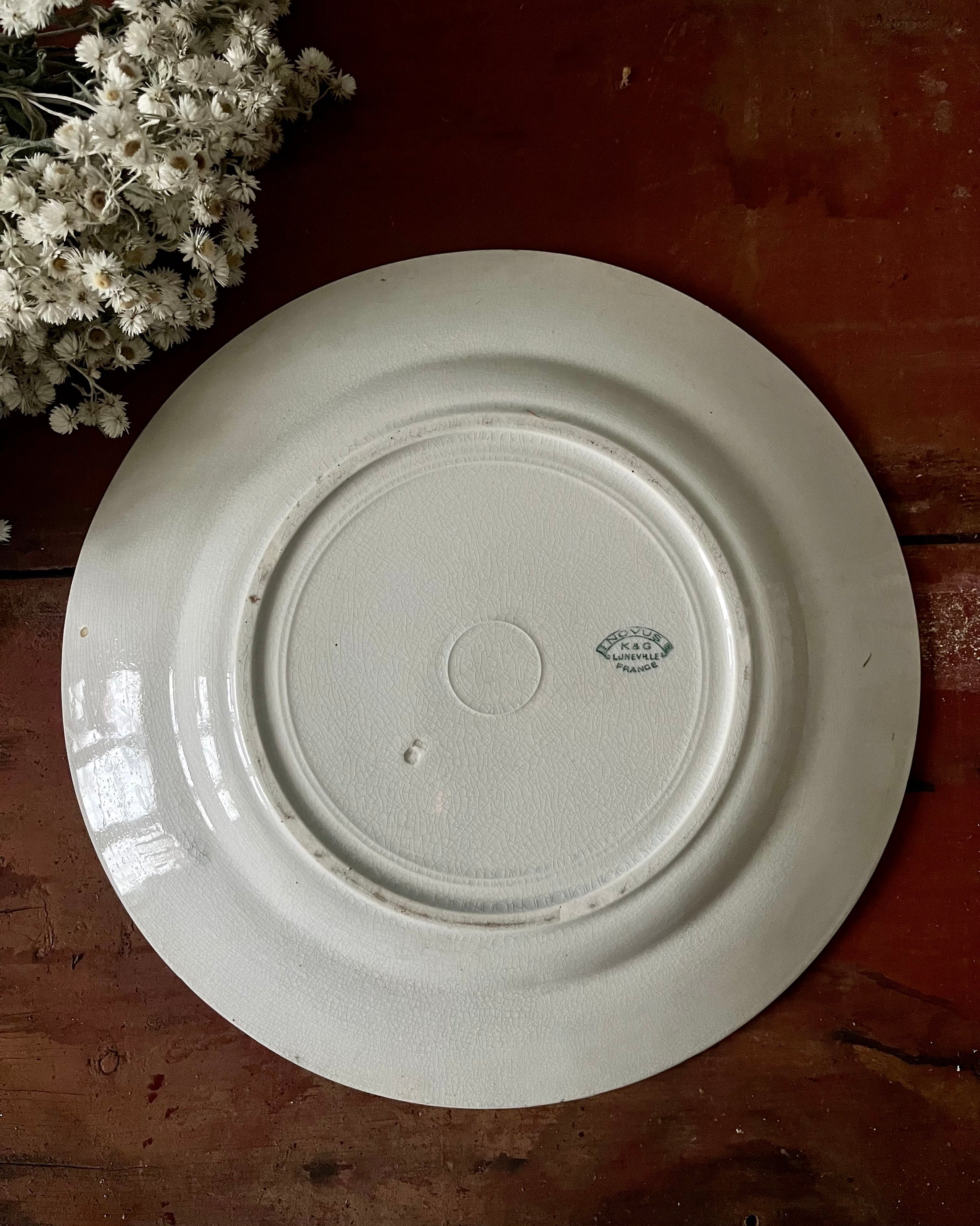 Plat rond plat Luneville