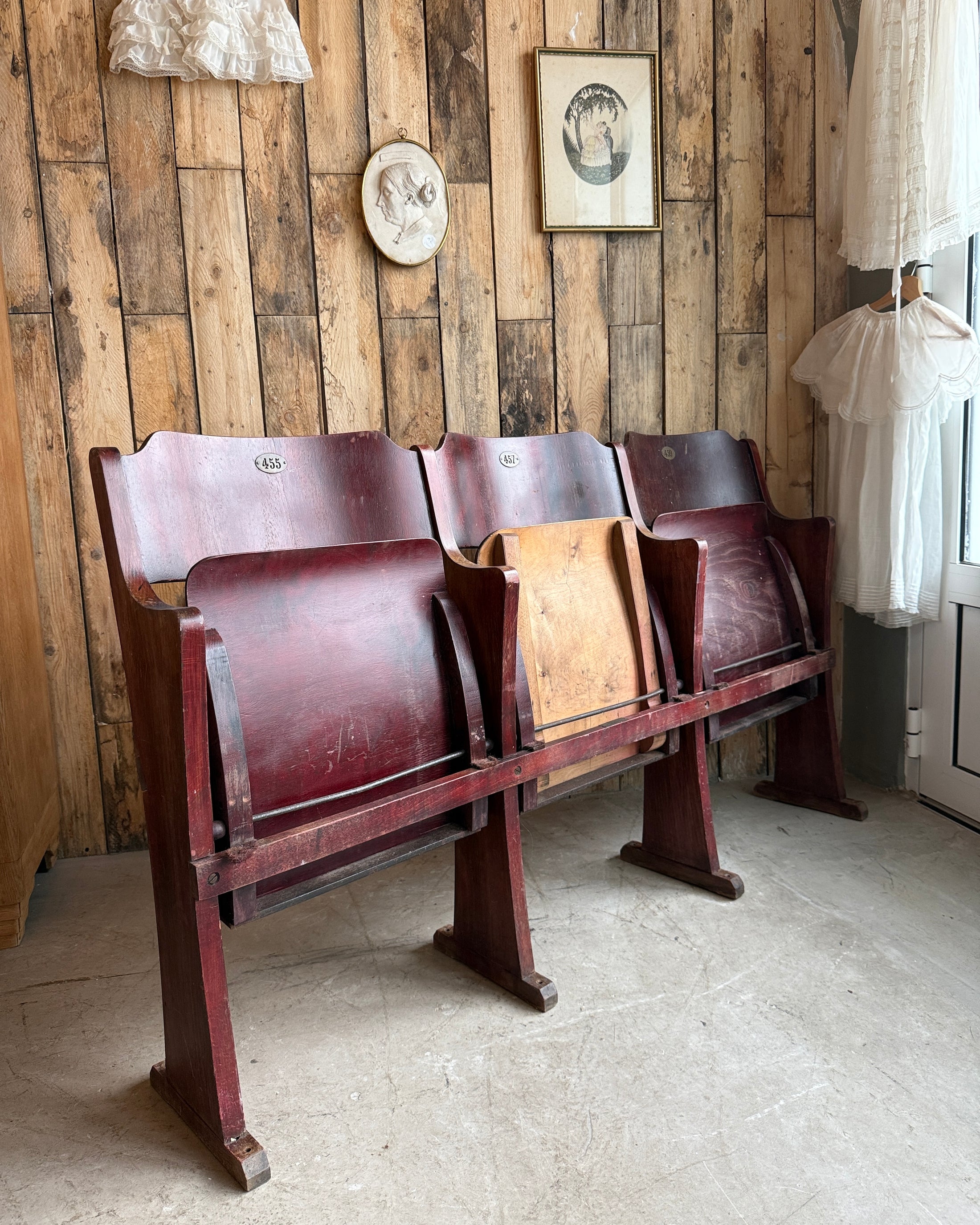 Fauteuils de cinéma triple Fibrocit