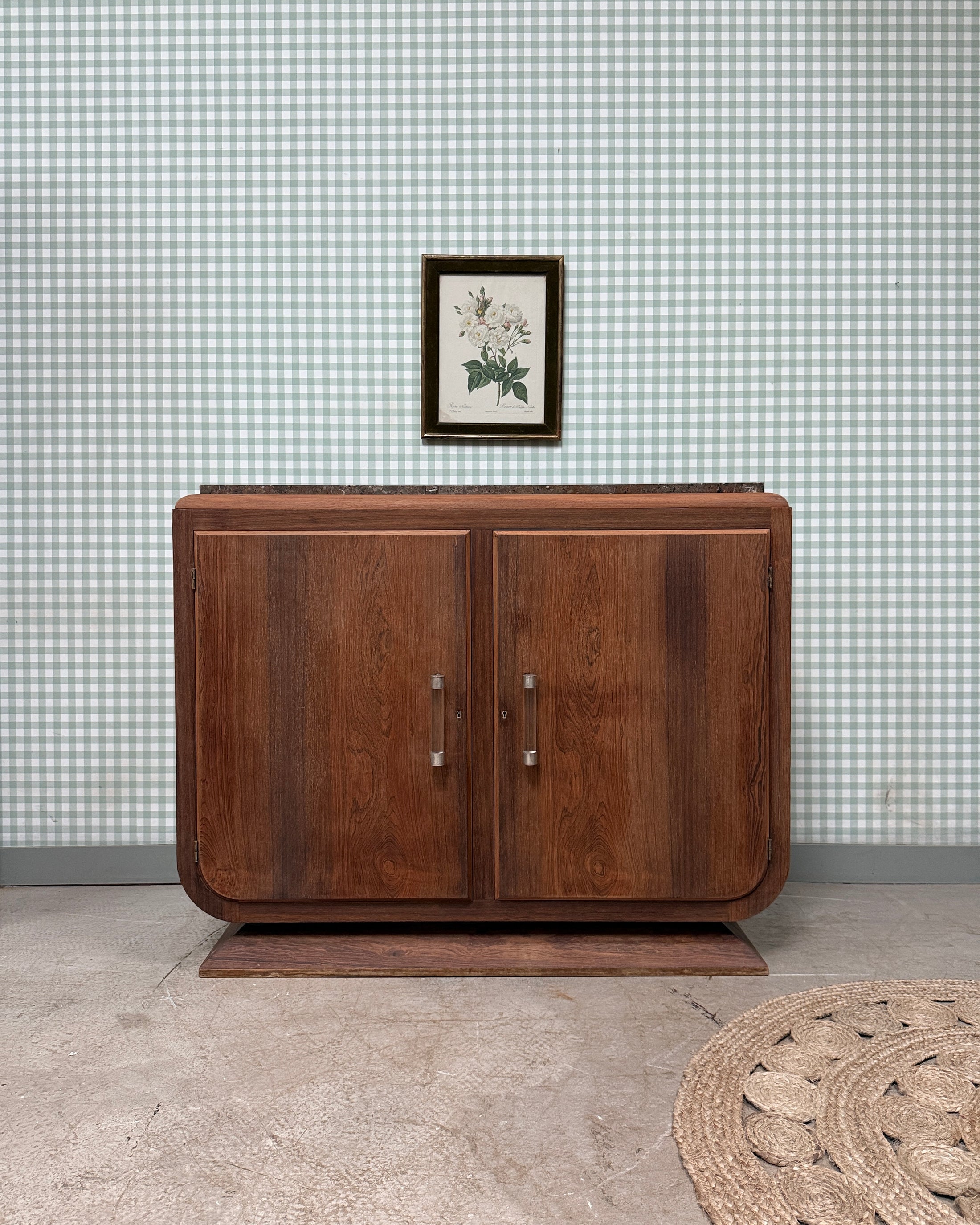 Buffet Art Déco en palissandre et marbre