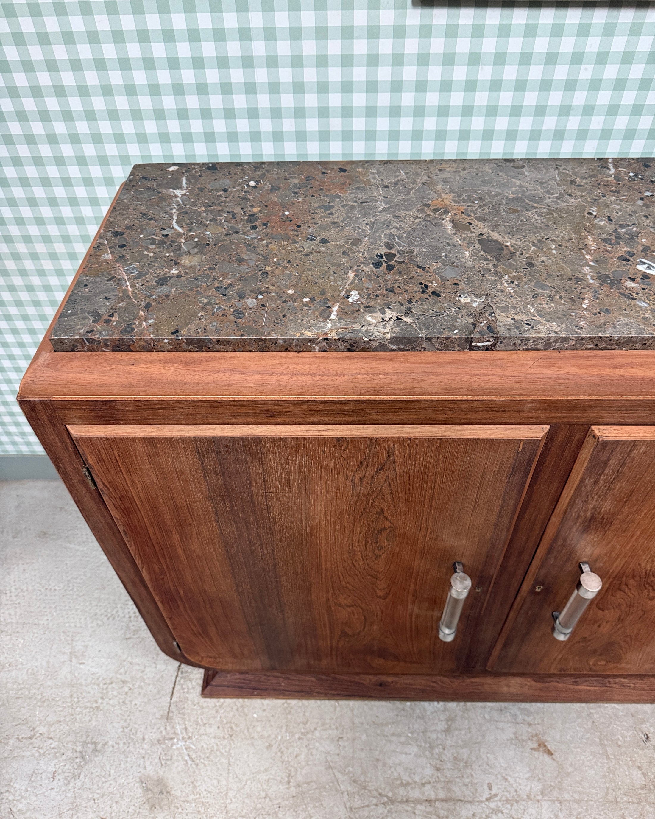 Buffet Art Déco en palissandre et marbre