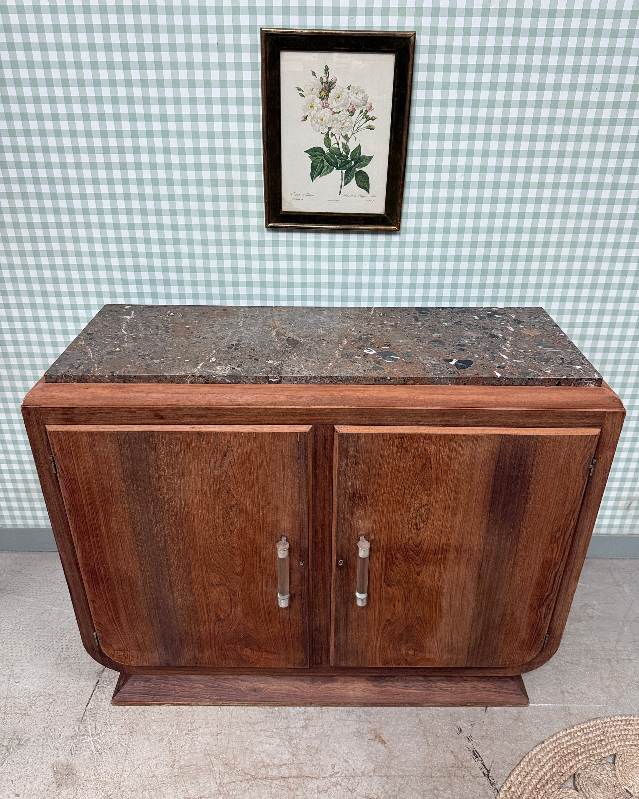 Buffet Art Déco en palissandre et marbre