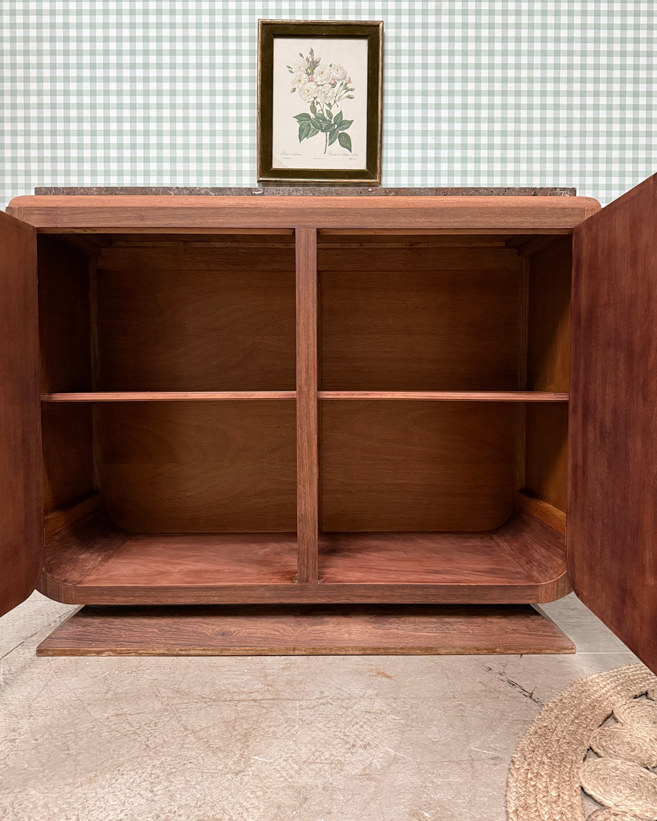 Buffet Art Déco en palissandre et marbre