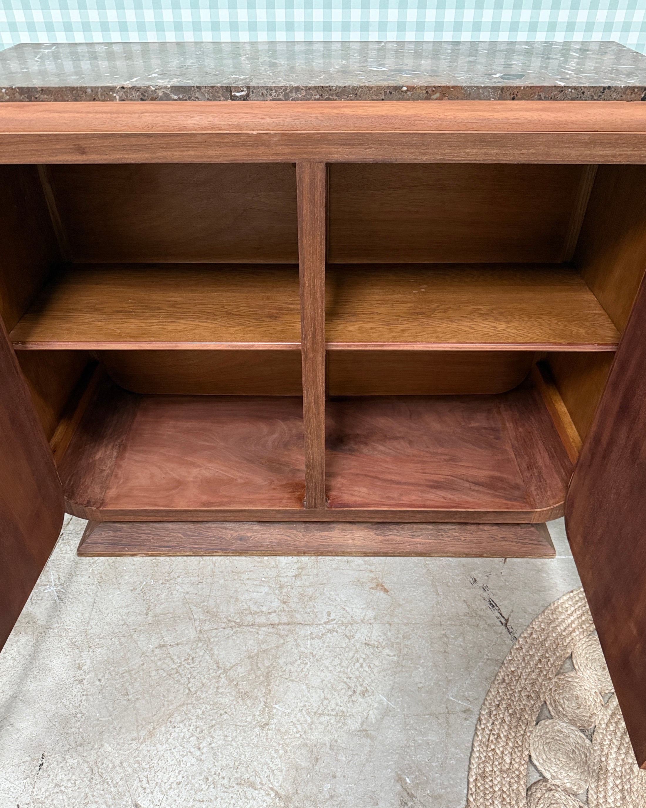 Buffet Art Déco en palissandre et marbre