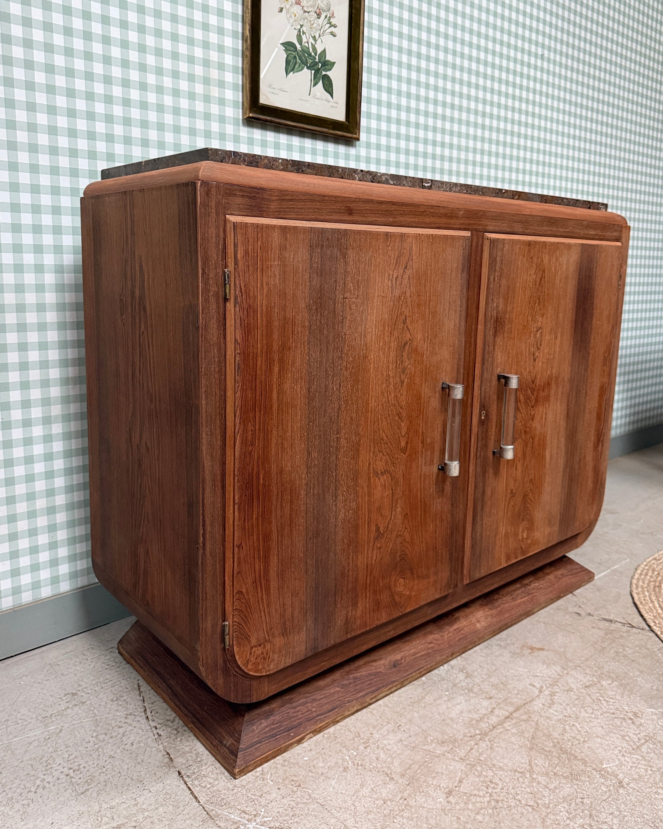 Buffet Art Déco en palissandre et marbre
