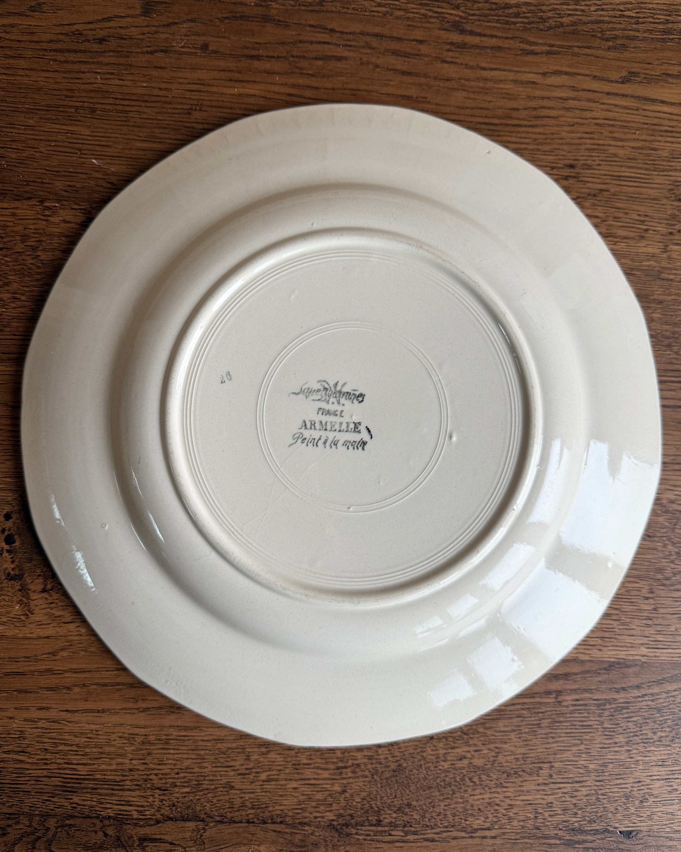 Plat rond Sarreguemines (grand)