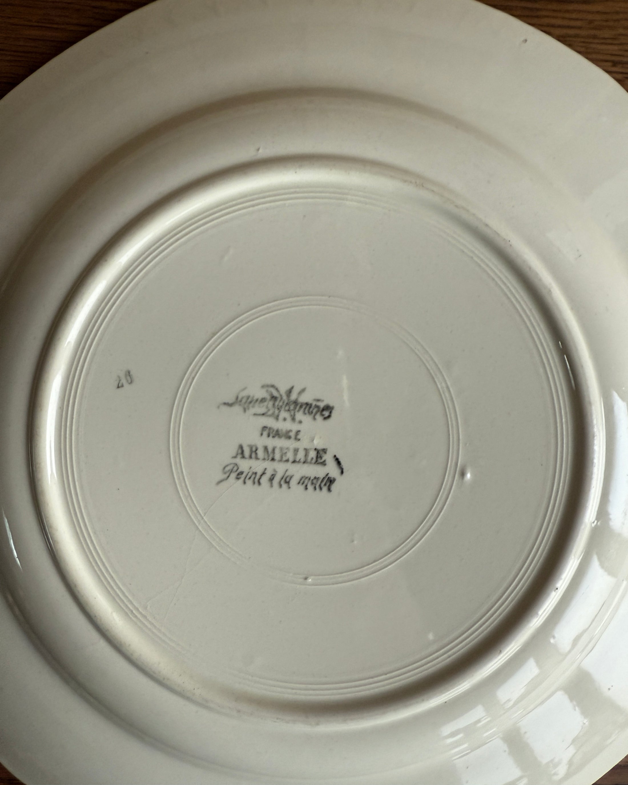 Plat rond Sarreguemines (grand)