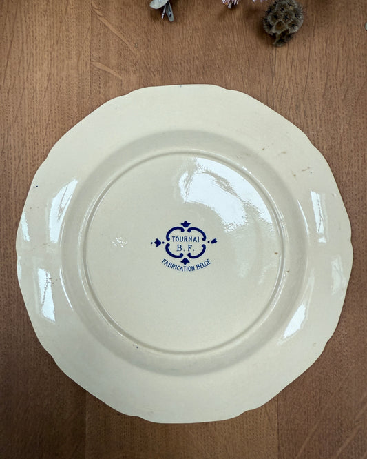 Grand plat terre de fer Boch Frères