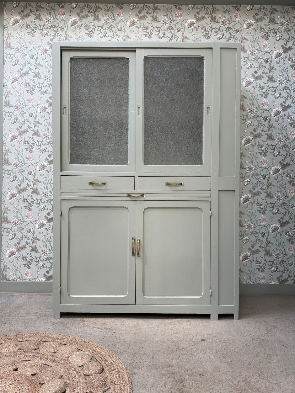 Grand vaisselier vintage vert