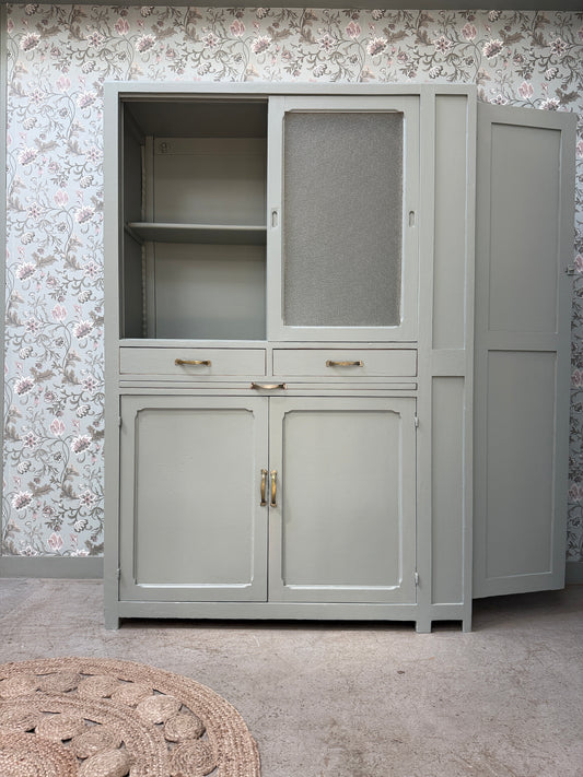 Grand vaisselier vintage vert