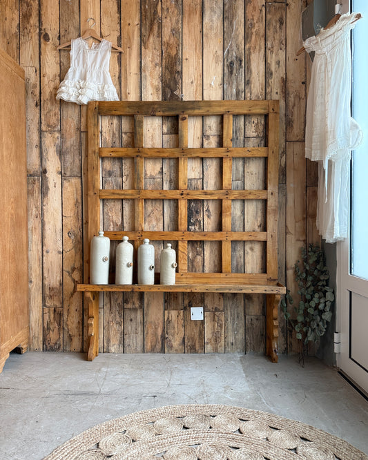 Grande étagère de métier en bois