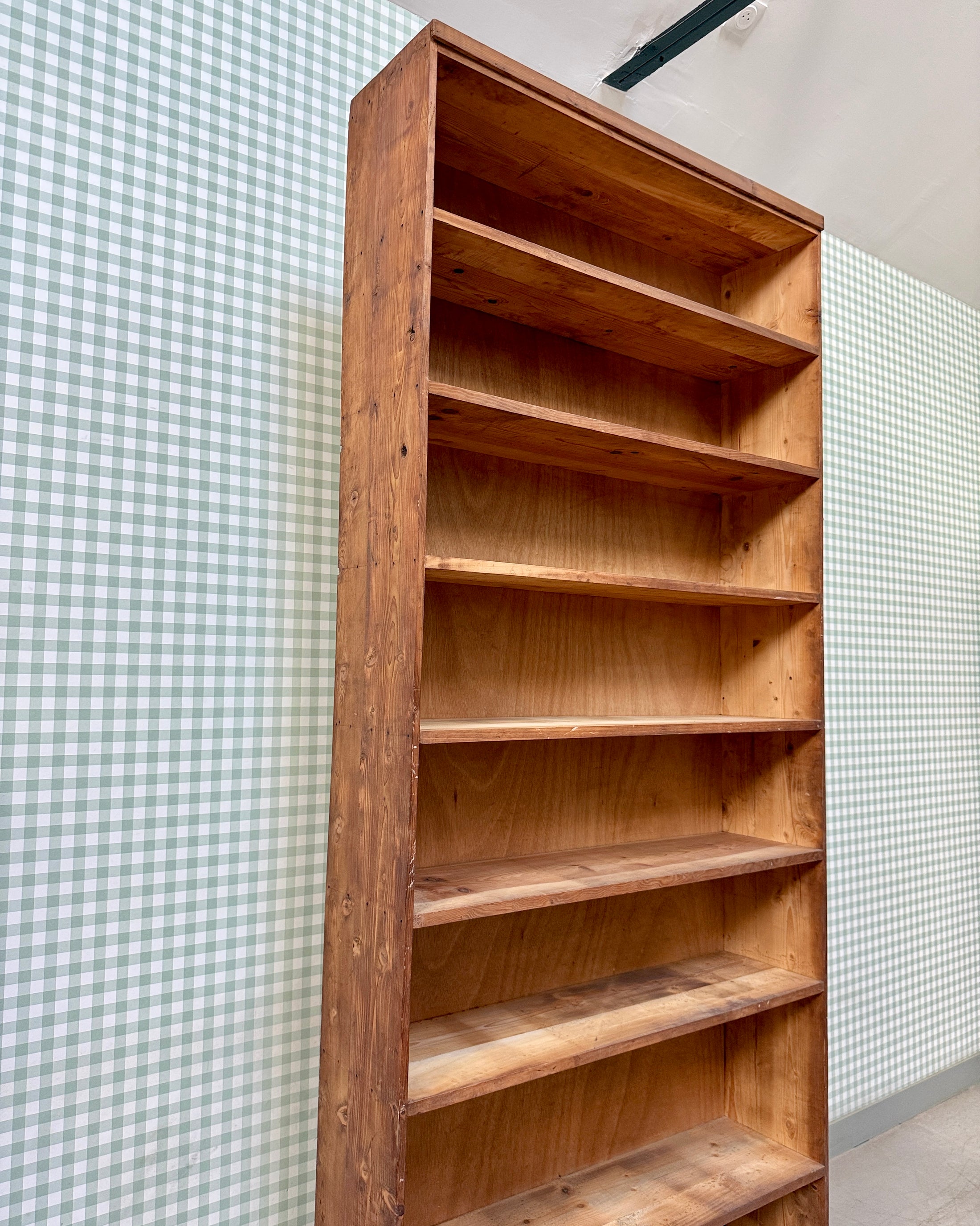 Grande étagère vintage en bois