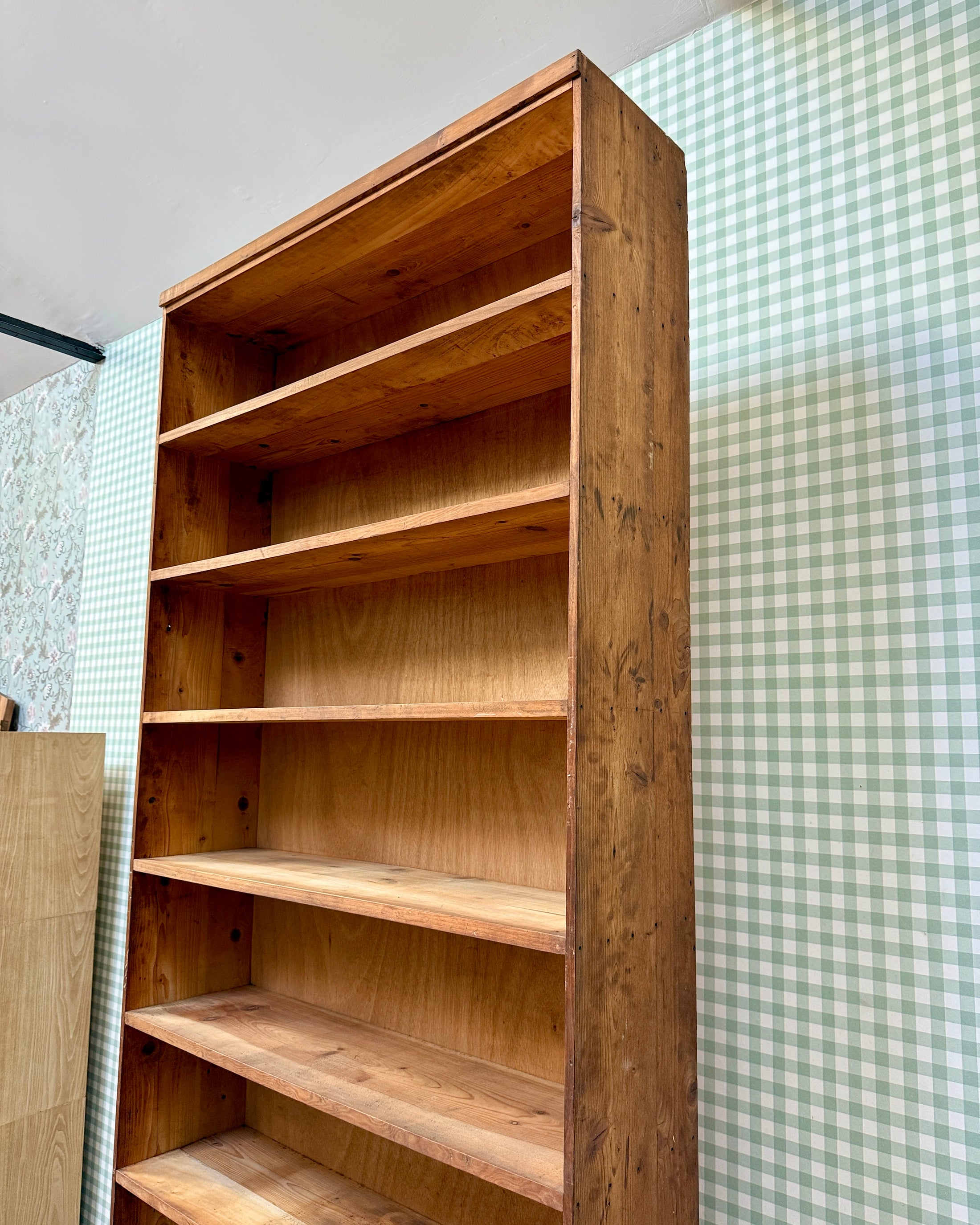 Grande étagère vintage en bois