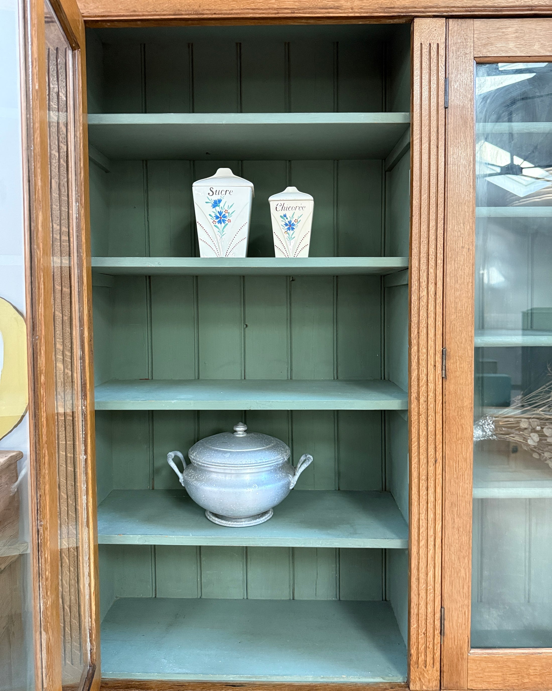 Grande vitrine de présentation deux corps