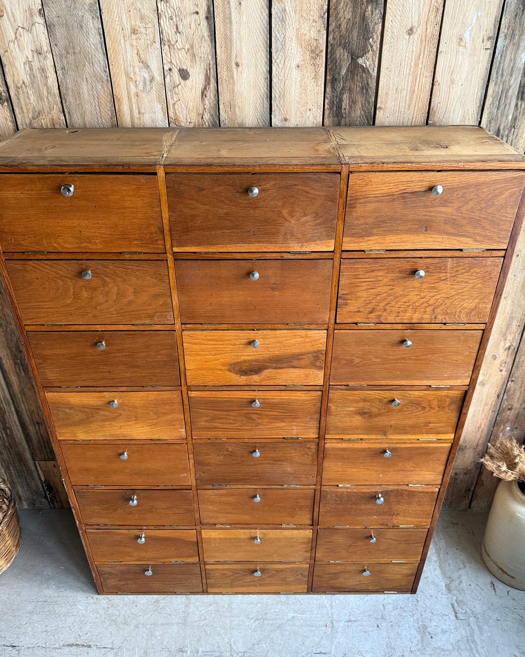 Duo de meuble de notaire à clapets