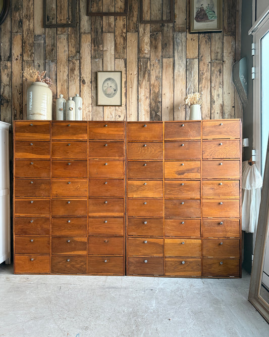 Duo de meuble de notaire à clapets