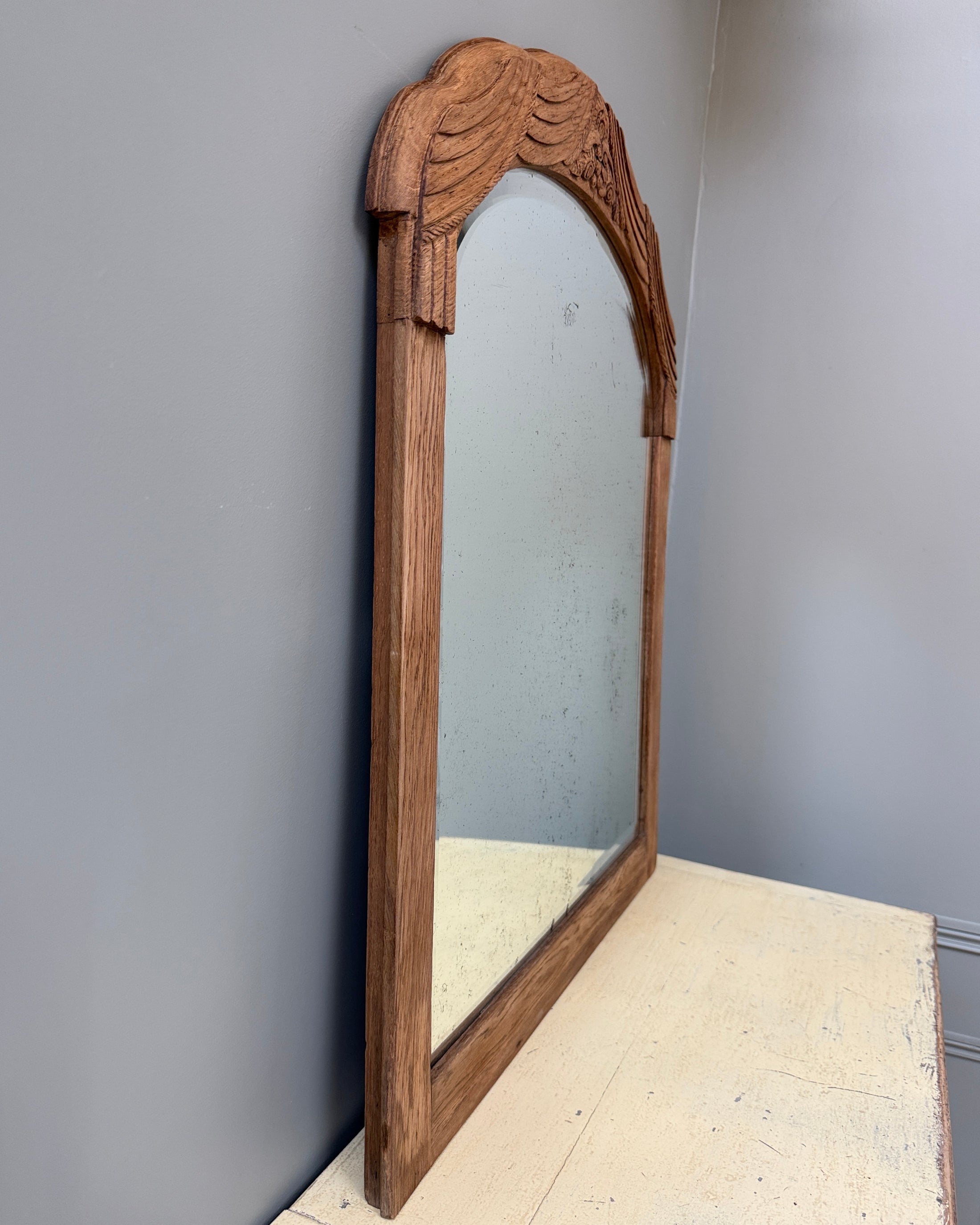 Miroir Art Déco en chêne