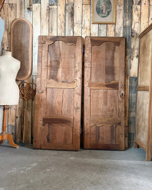 Paire de portes anciennes d’armoire